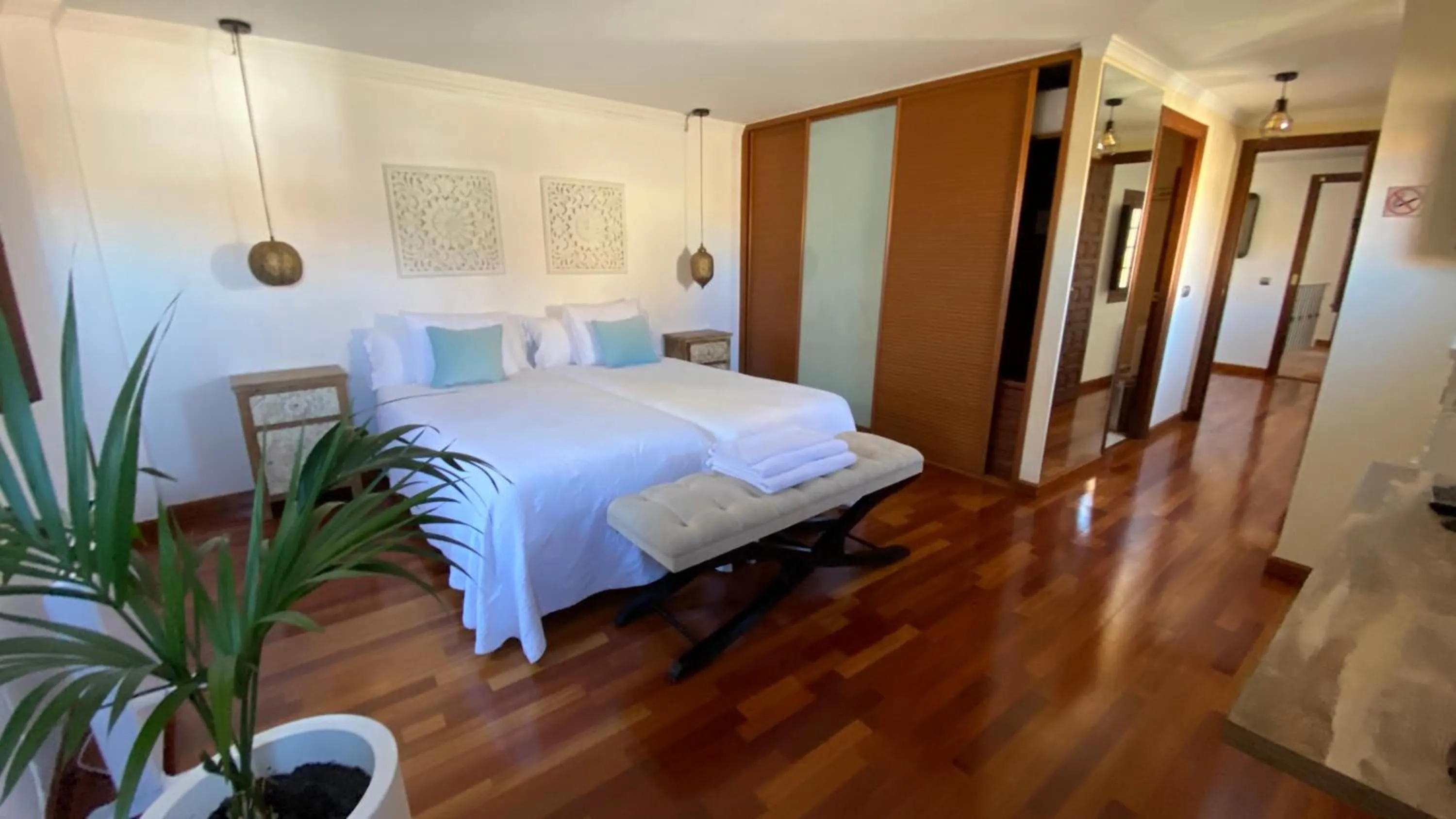 Bed in La Posada de Chinchilla