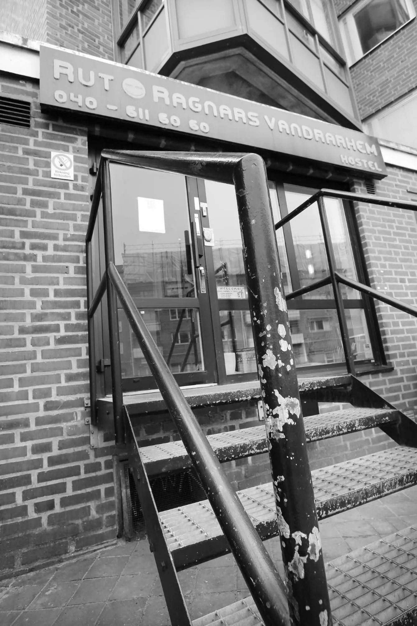 Facade/entrance in Rut & Ragnars Vandrarhem