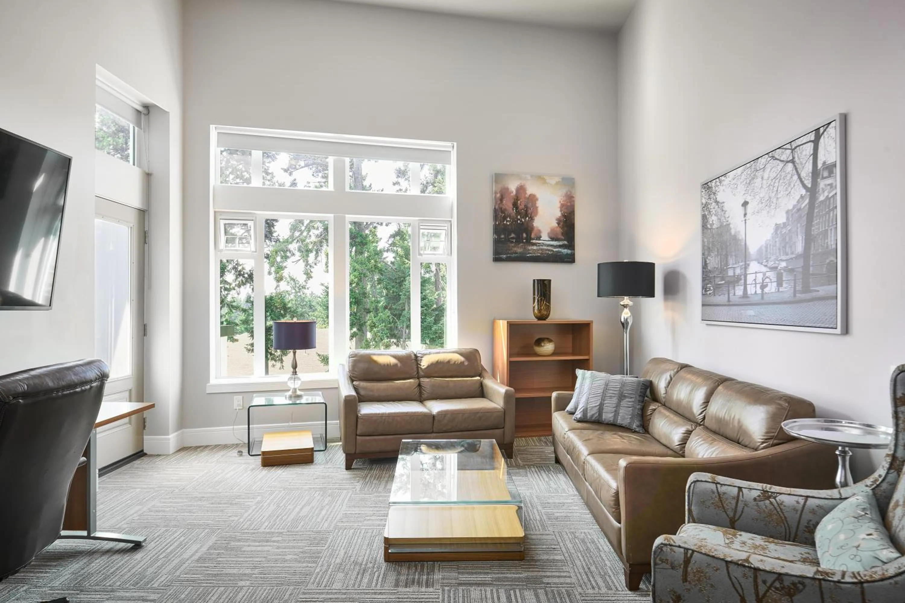 Living room in SoLo Suites