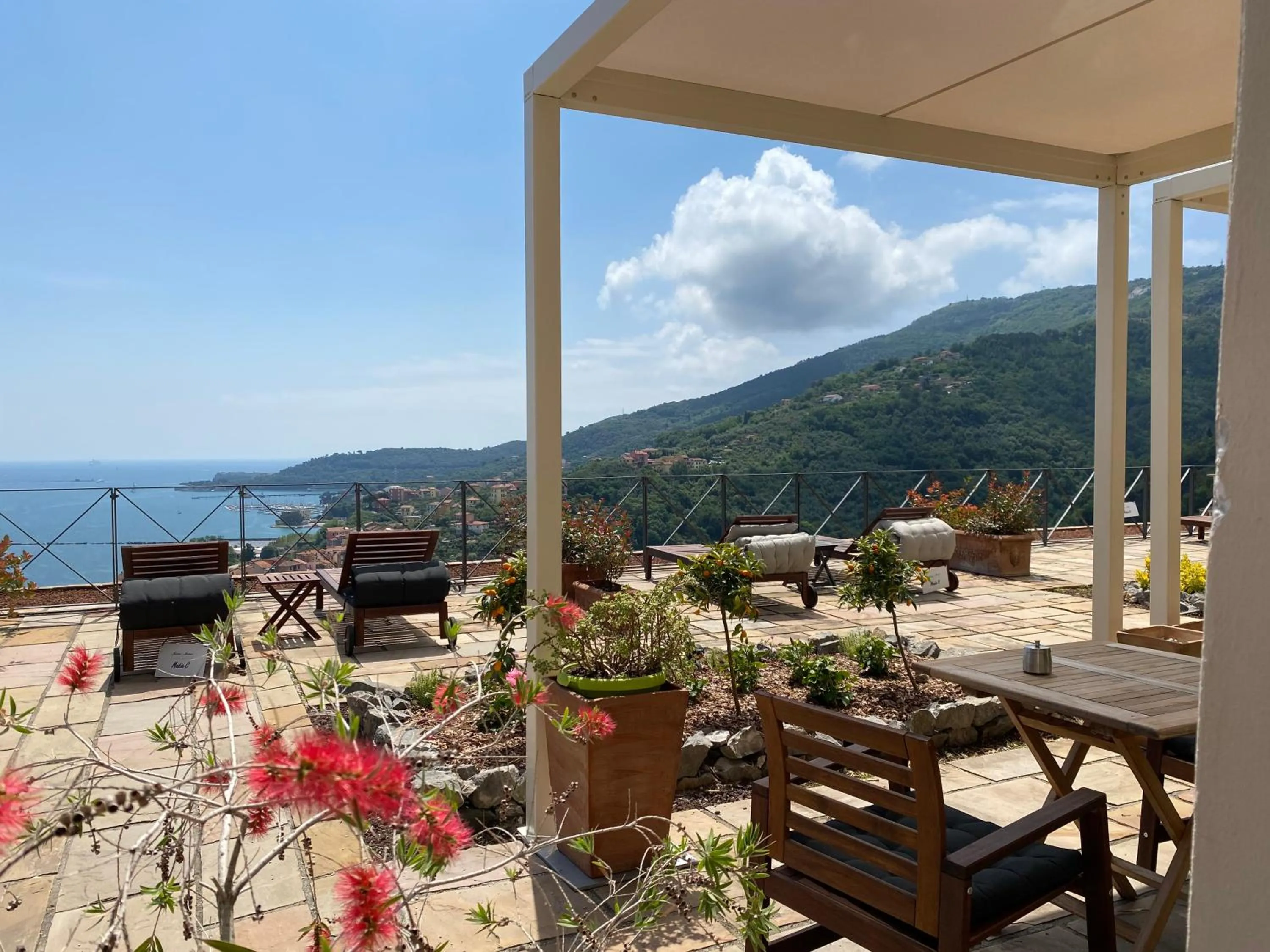 Patio in Miramare Apartments&Suites