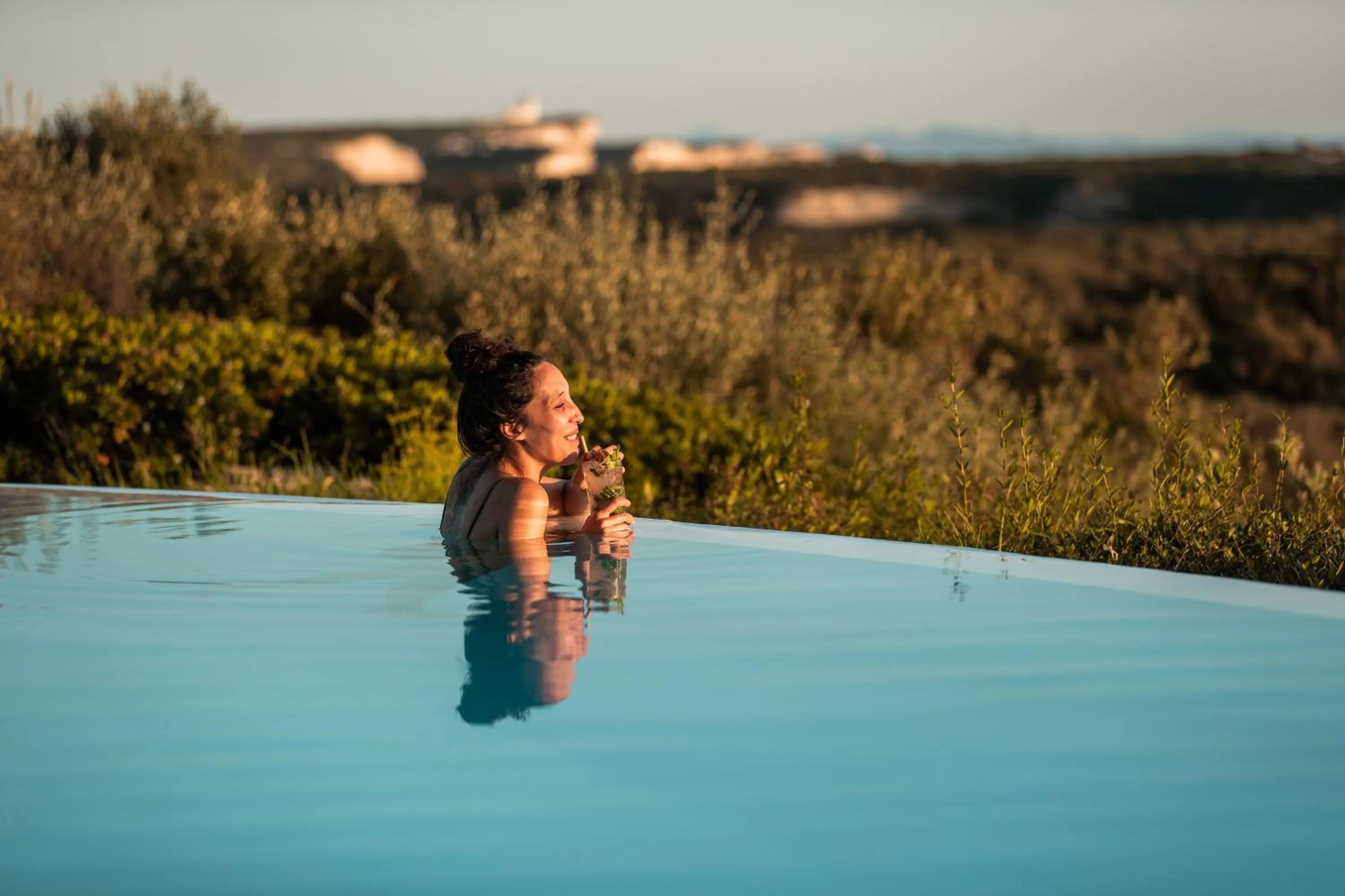 Swimming pool in Hôtel Cala di Greco