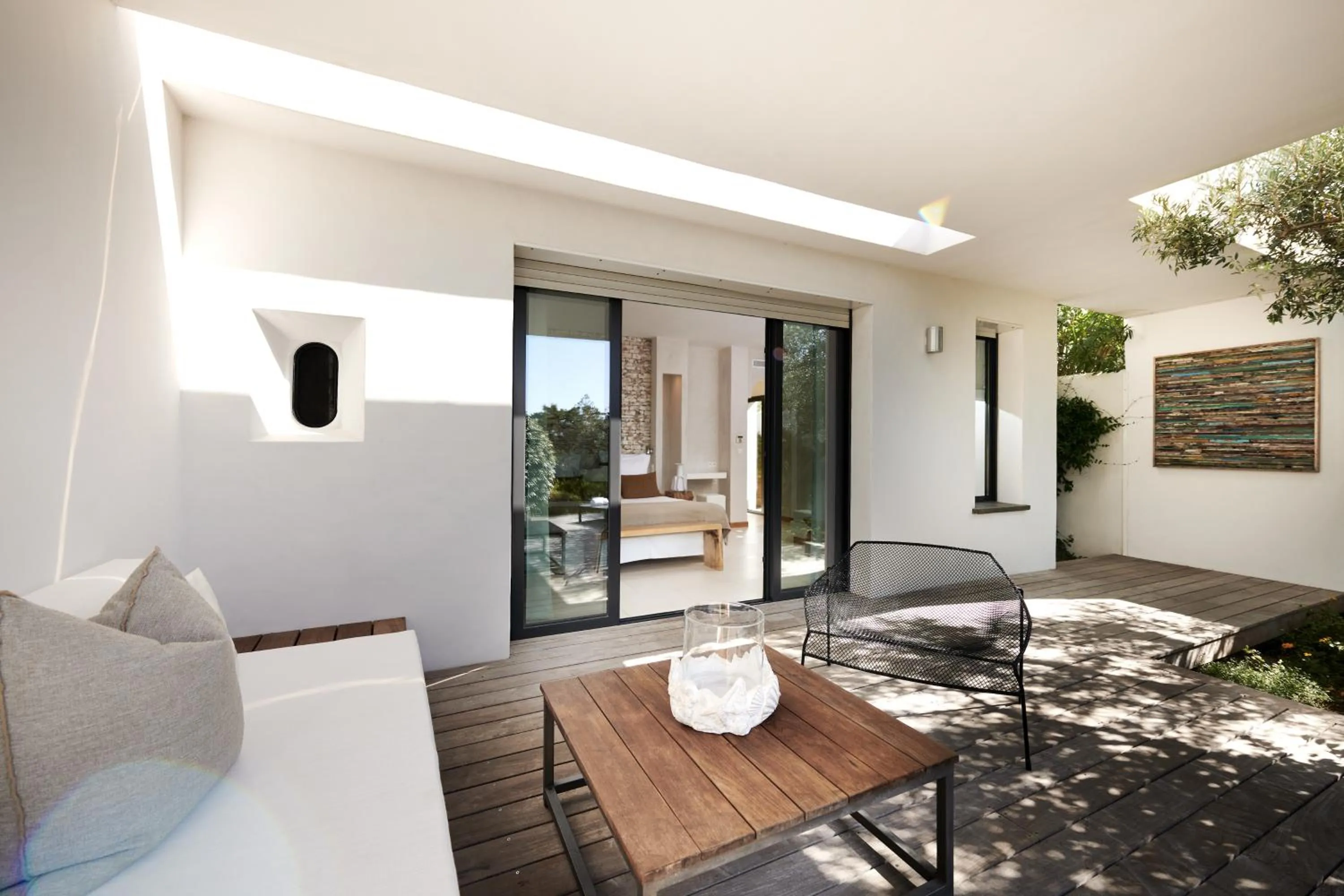 Patio in Hôtel Cala di Greco