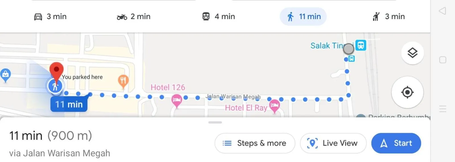 Bird's eye view in Moon Eleven Hostel Near Klia & Klia2