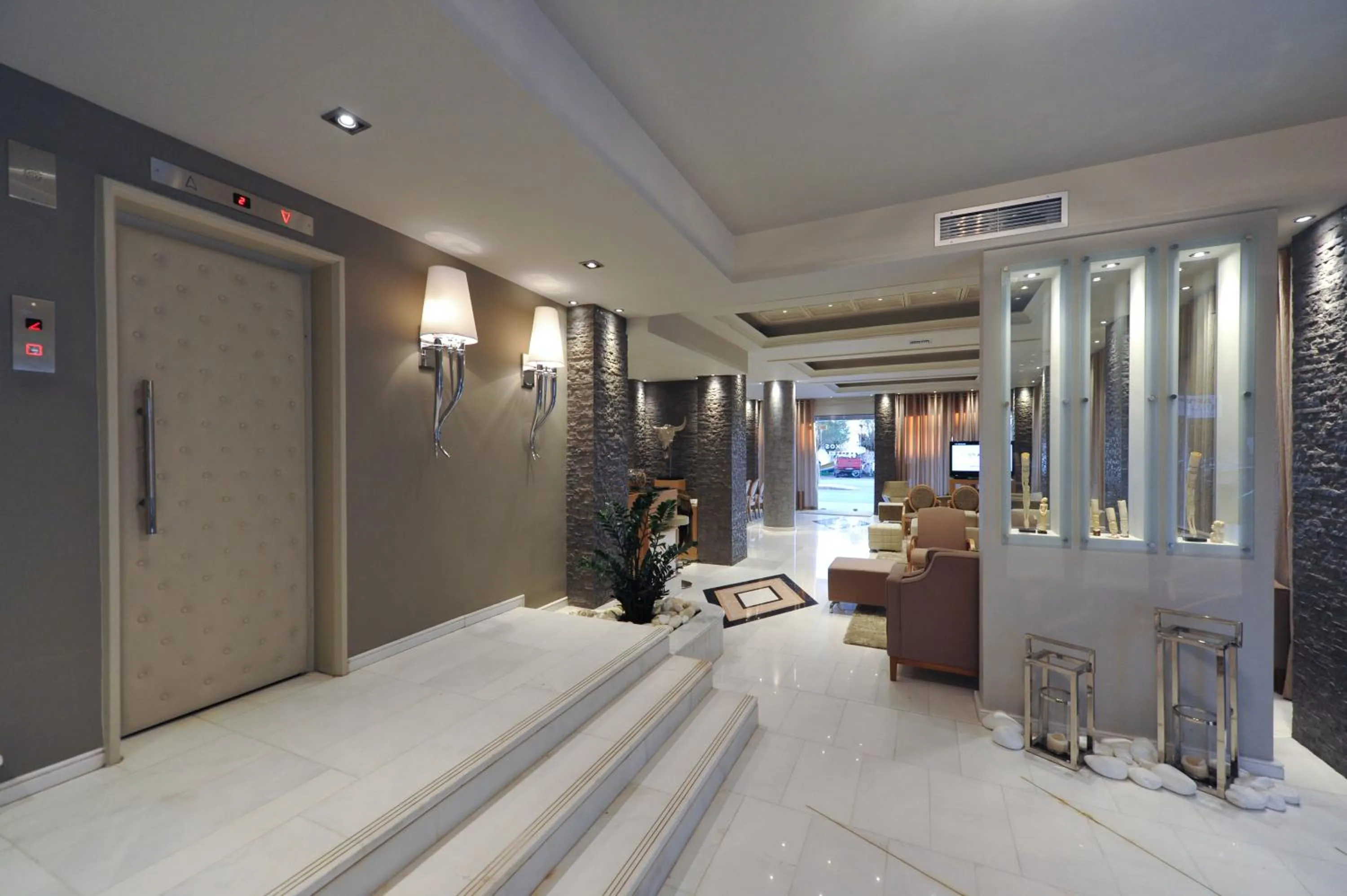 Lobby or reception in Haikos Hotel