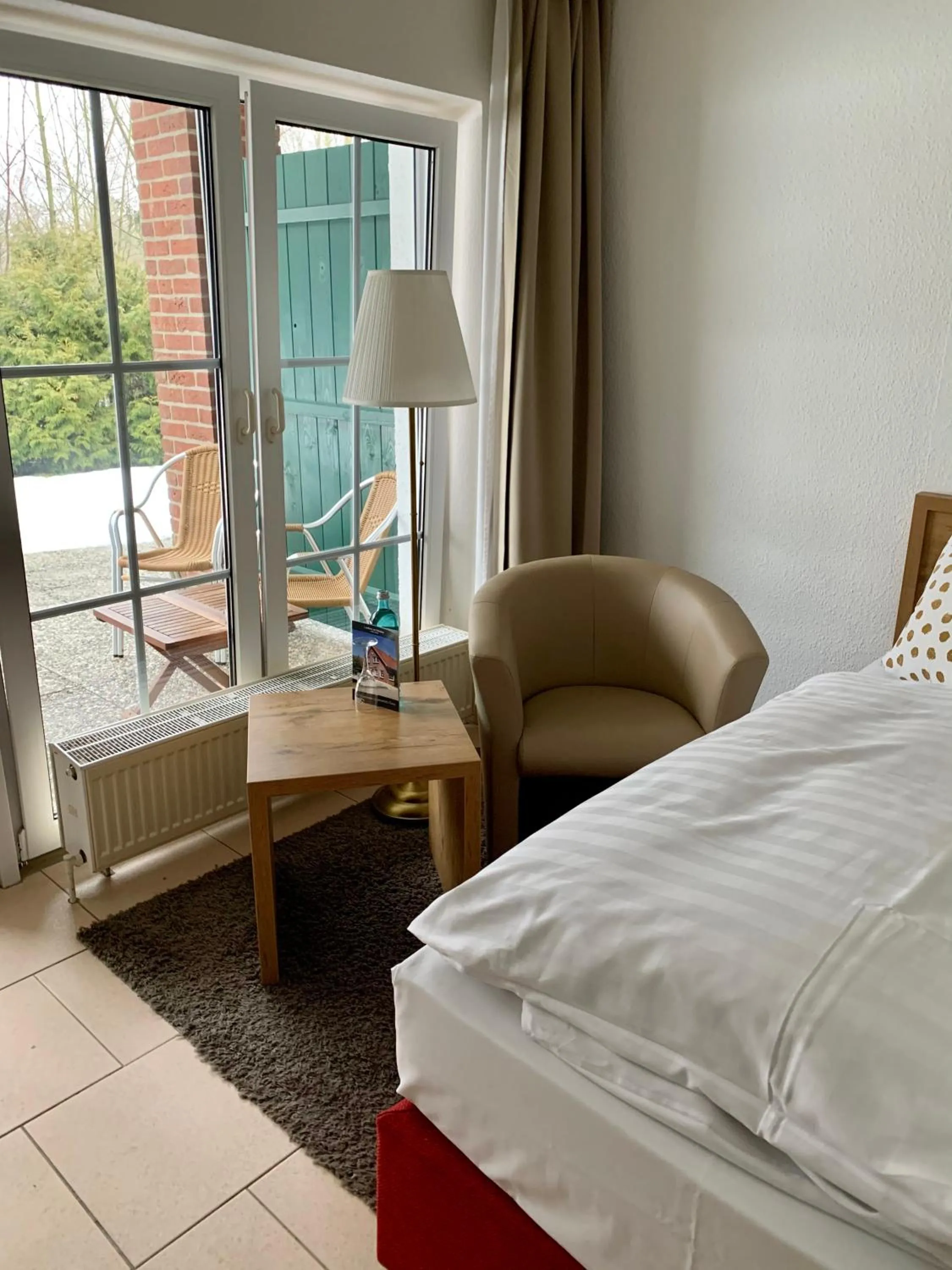 View (from property/room), Bed in Landhaus am Schaalsee