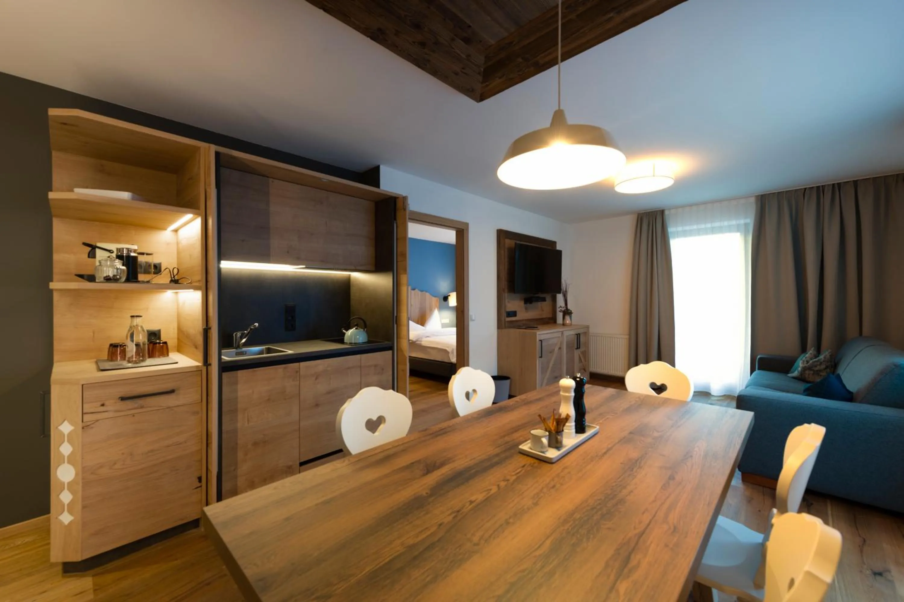 Living room in Sepp & Hannis Suiten im Dorf