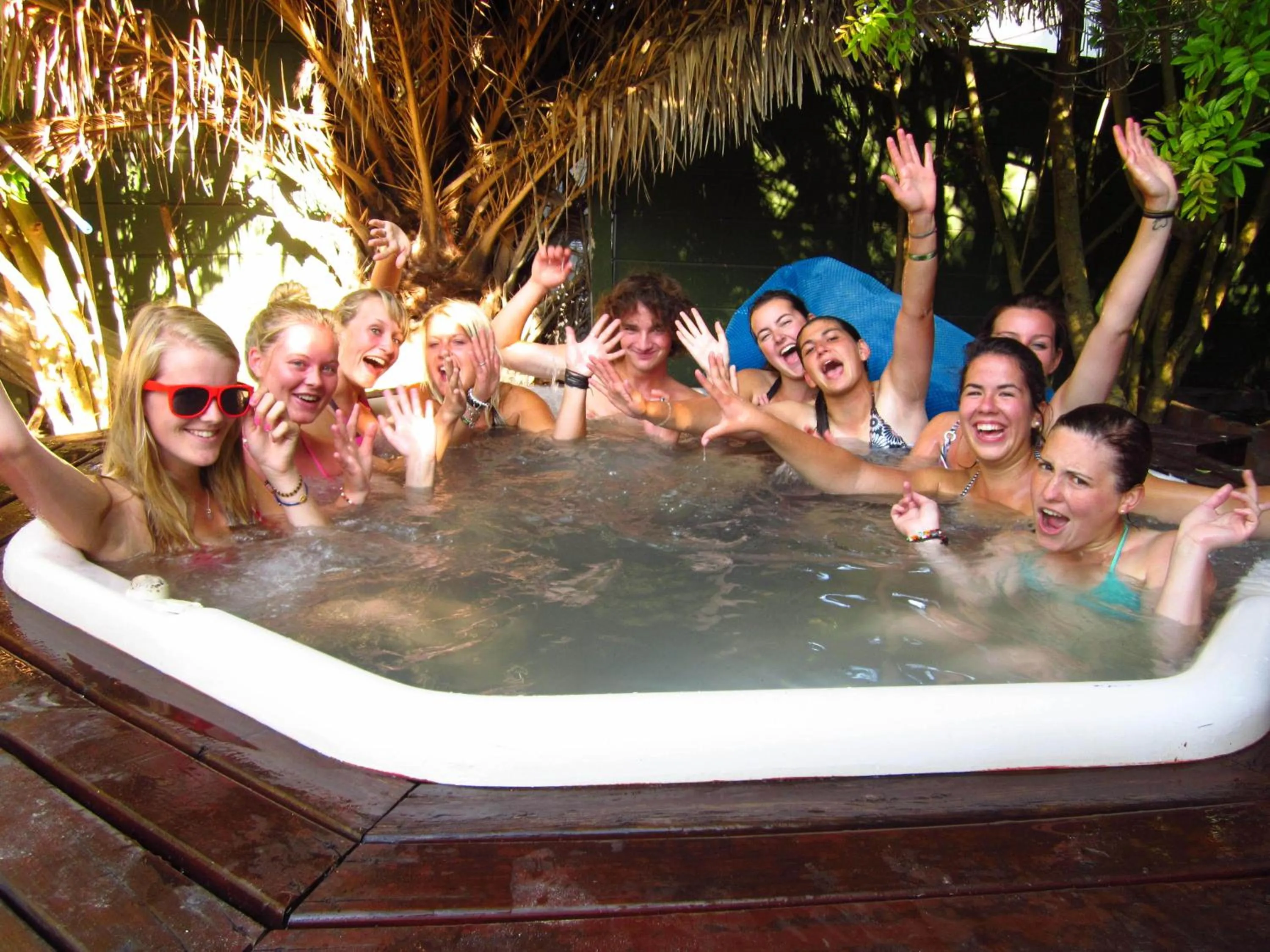 People in Saltycrax Backpackers and Surf Hostel