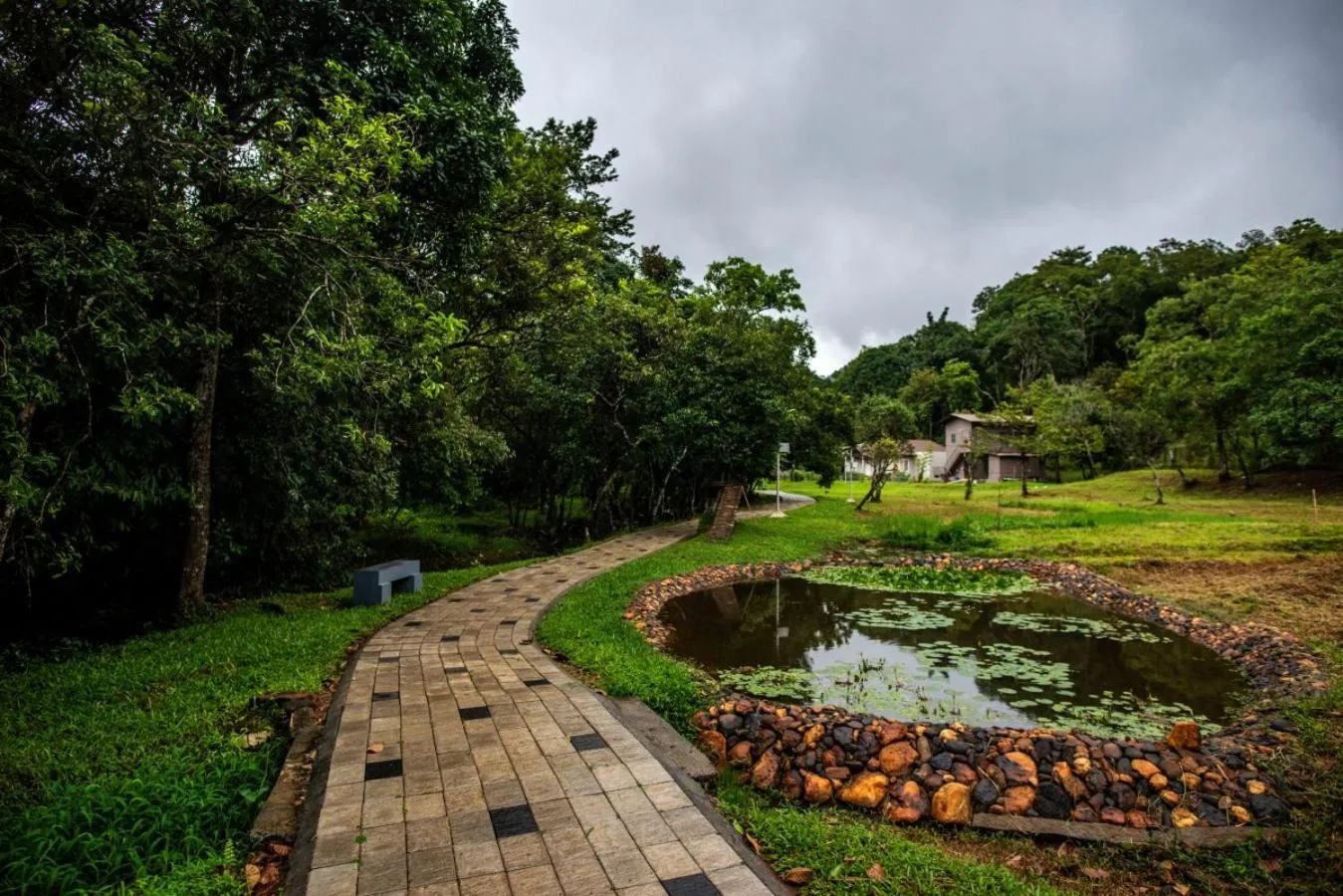 Garden view in Abad Brookside Wayanad