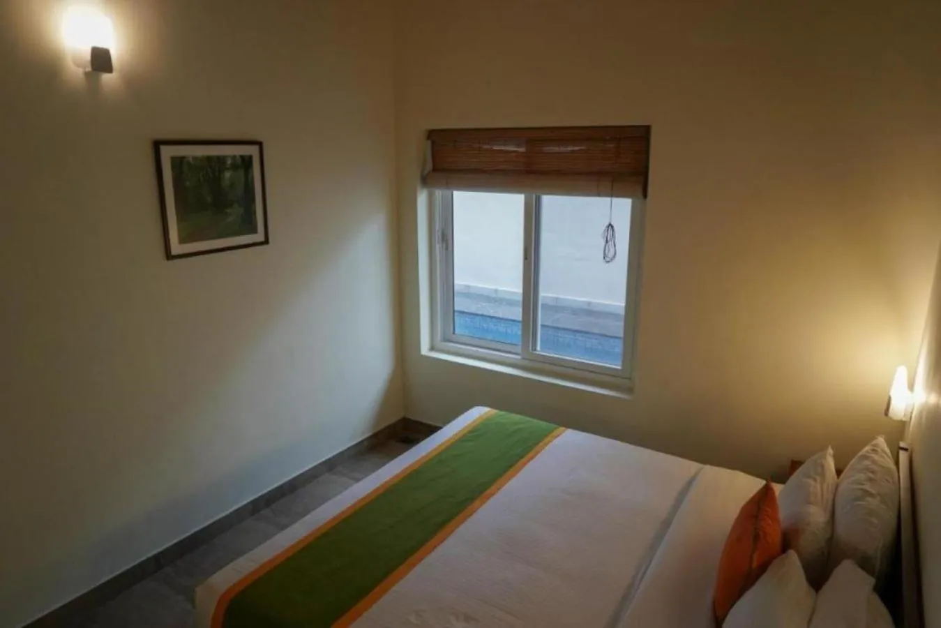 Pool view, Bed in Abad Brookside Wayanad