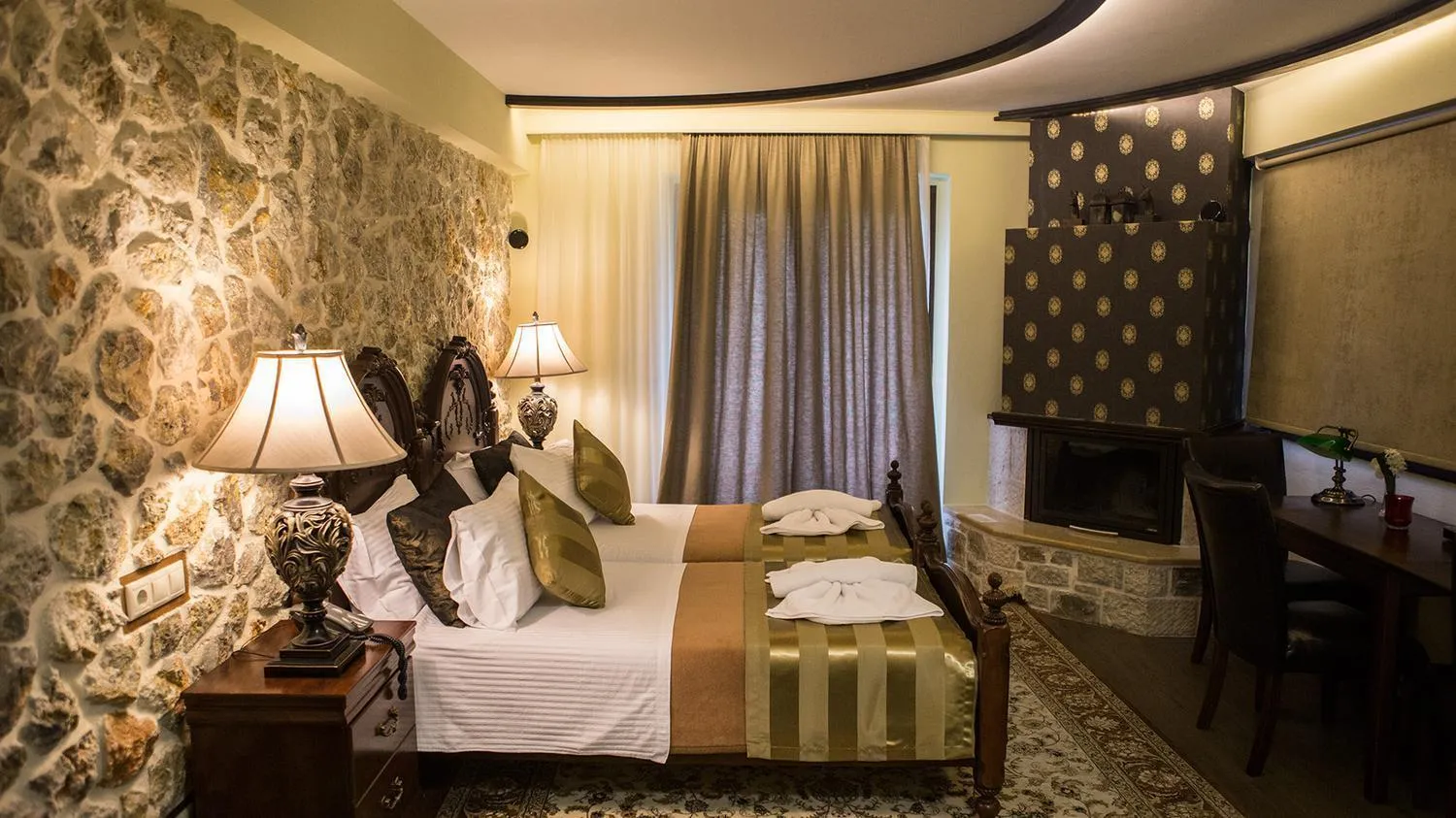 Photo of the whole room, Bed in Archontopetra Boutique Hotel