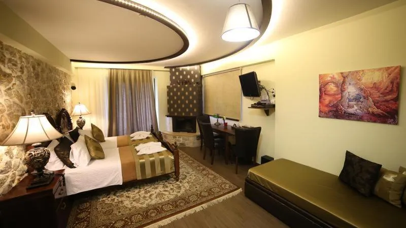 Photo of the whole room, Bed in Archontopetra Boutique Hotel