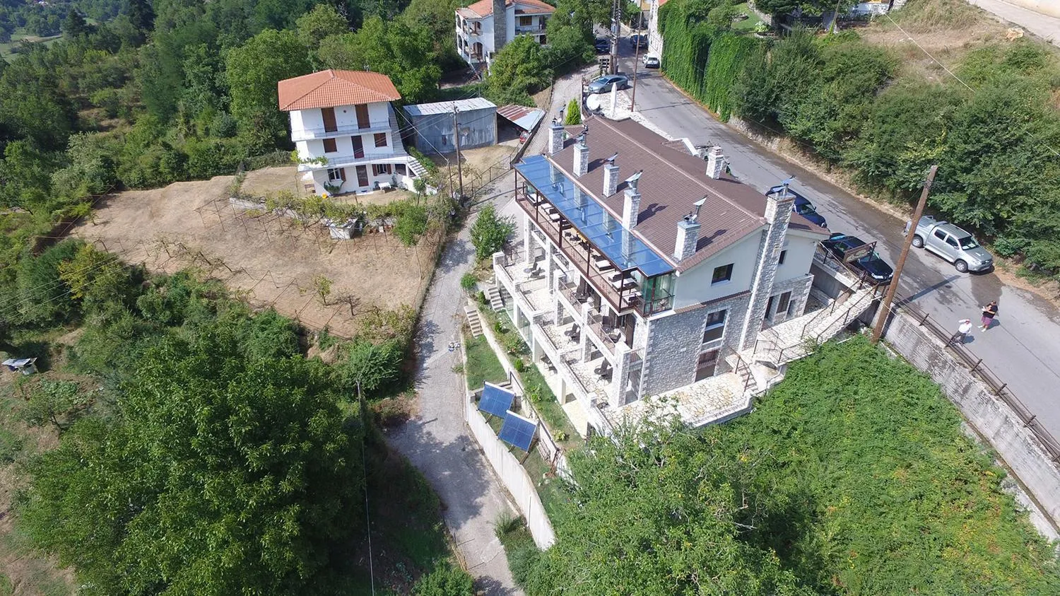 Bird's eye view in Archontopetra Boutique Hotel