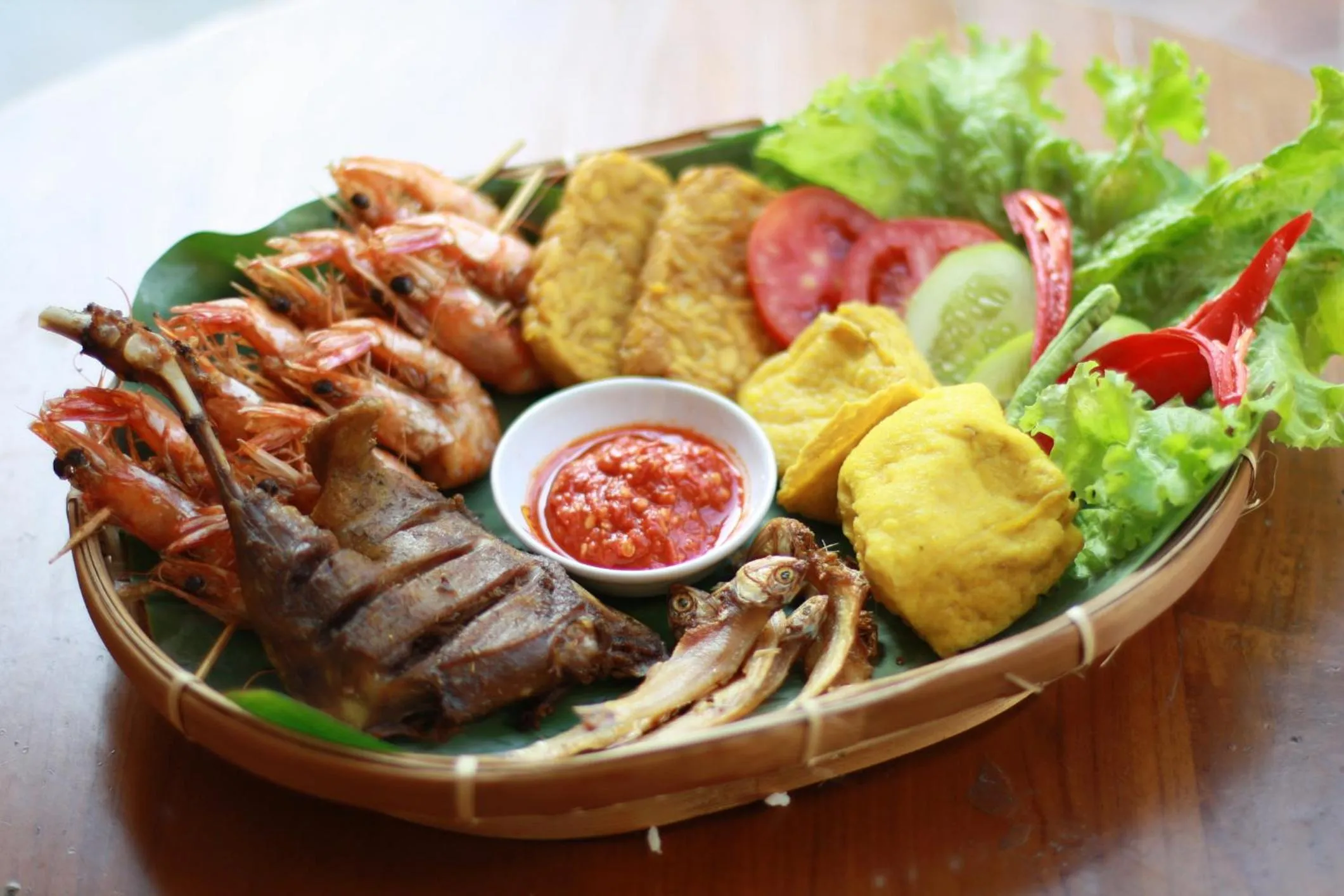 Food close-up in Ekas Surf Resort & Surf Camp