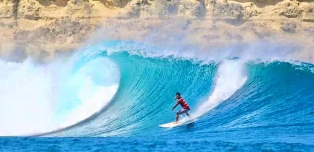 People in Ekas Surf Resort & Surf Camp