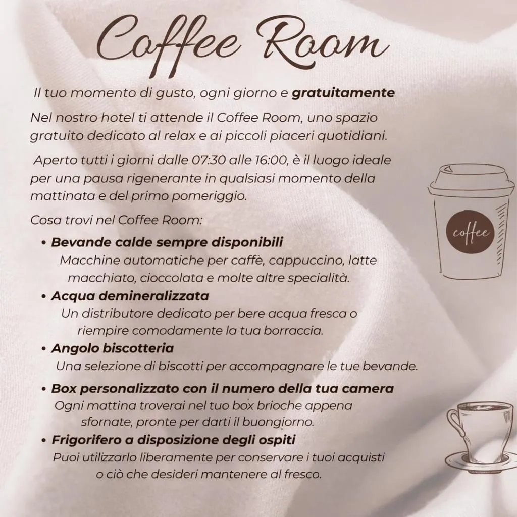 Hotel Rivamare Room only and free coffee room