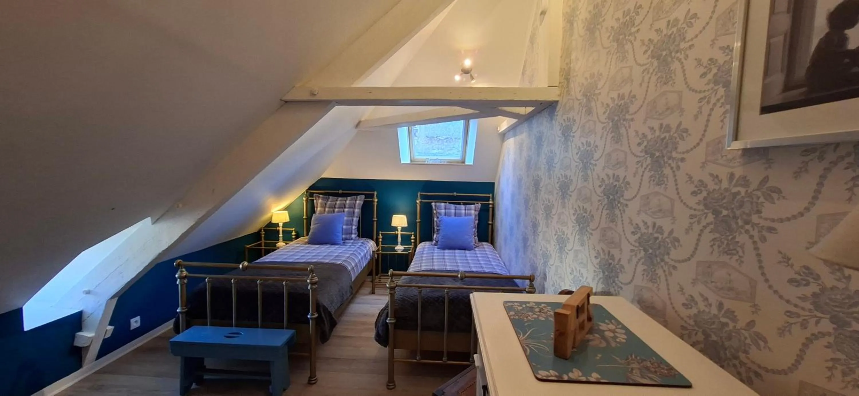 Bedroom in Manoir de Turqueville les Quatre Etoiles