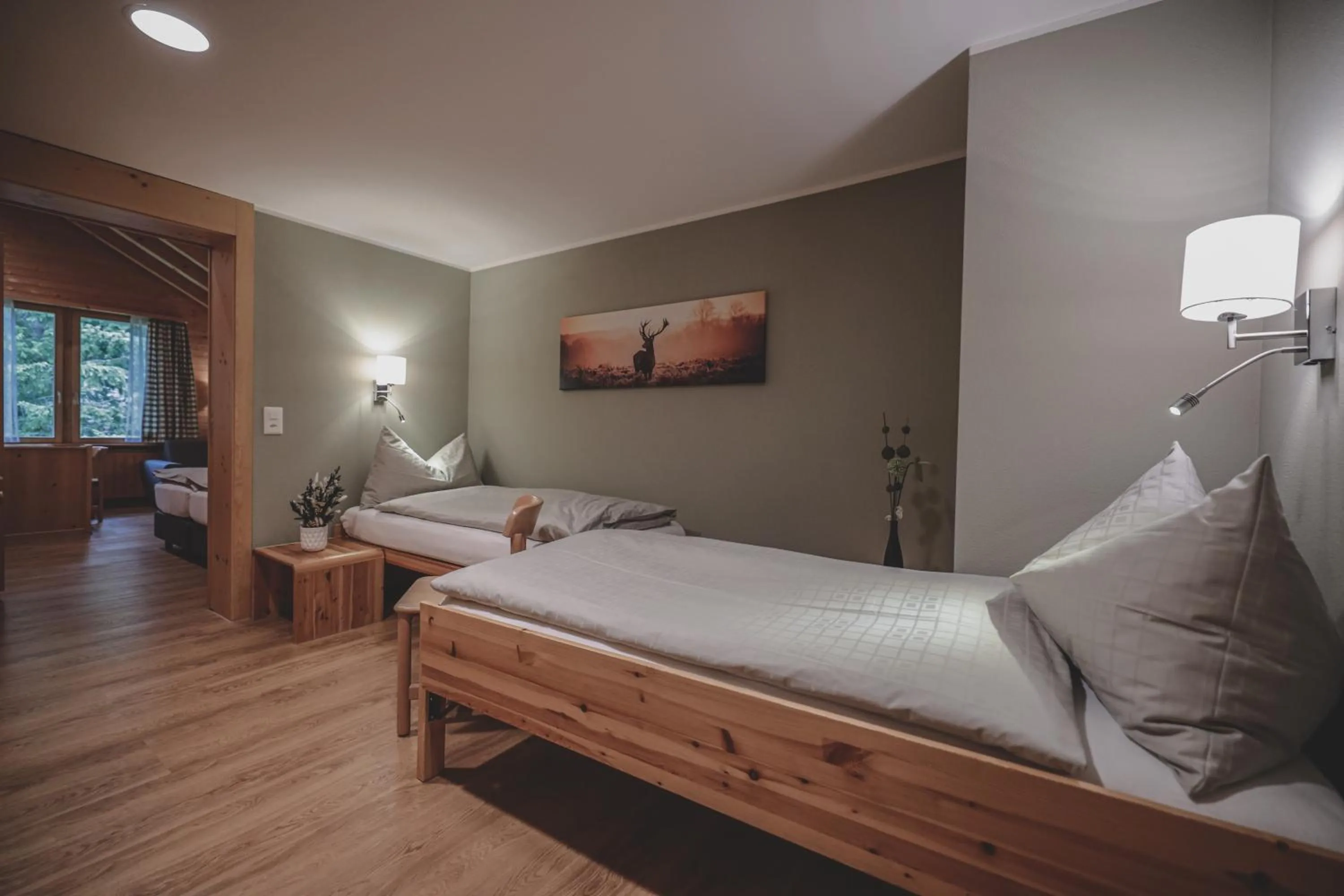 Bed in Hotel Sonnenhalde, Arosa