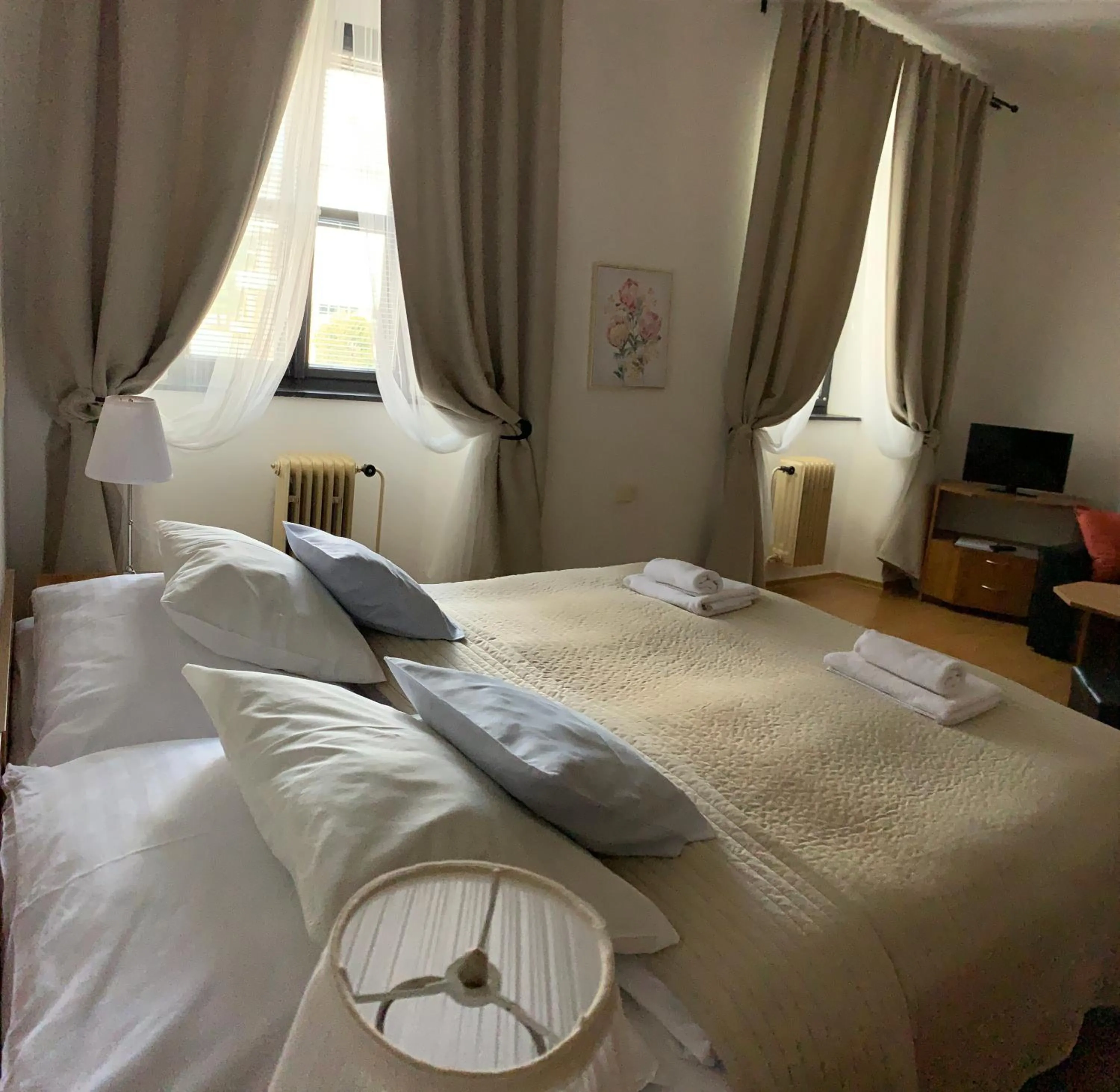 Bed in Hotel U Apoštola