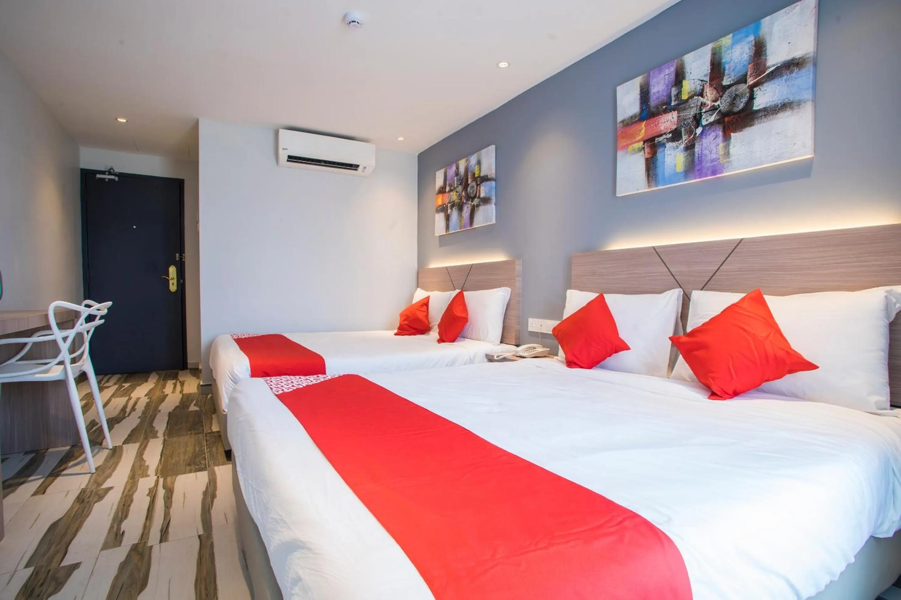 Bedroom, Bed in Hotel O Gs Hotels Near Strand Mall