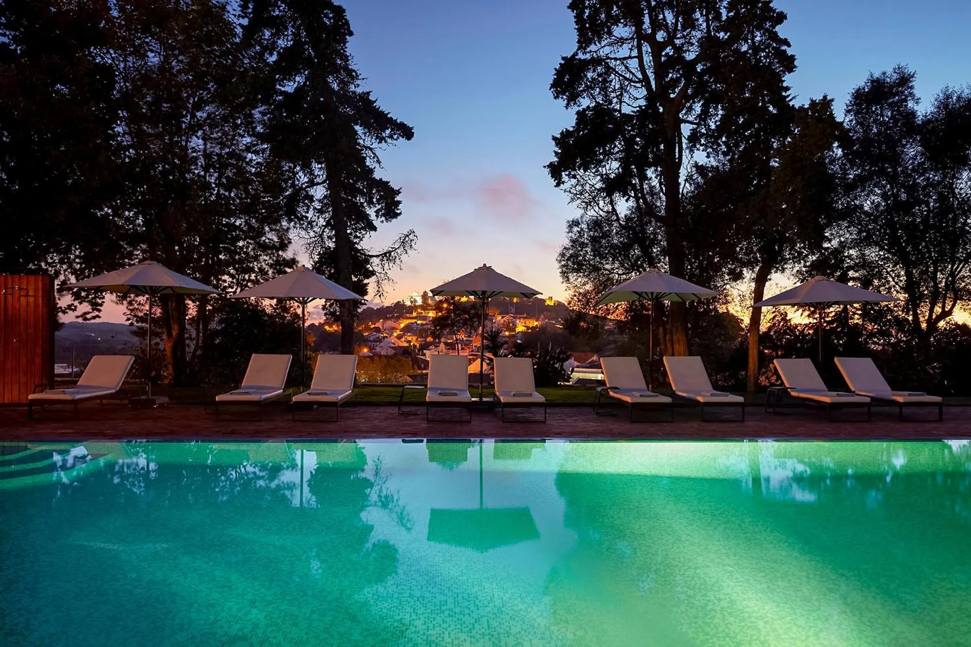 Pool view in Santiago Hotel