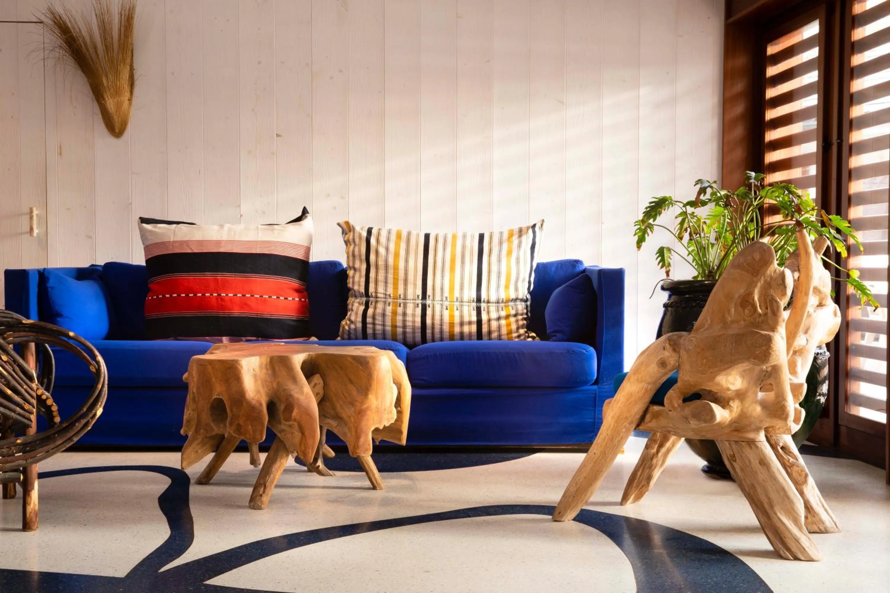 Seating area in Hotel Manapany