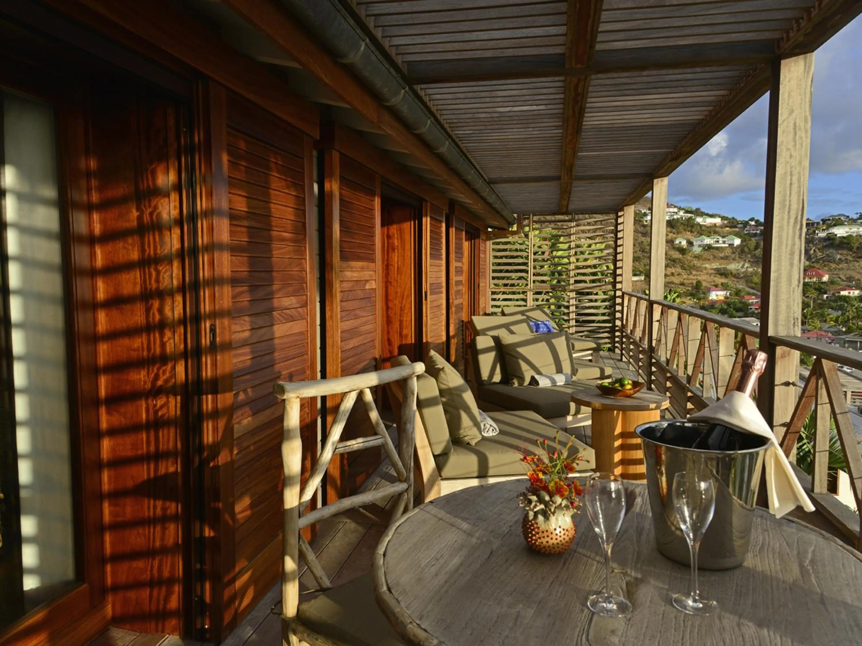 Balcony/Terrace in Hotel Manapany