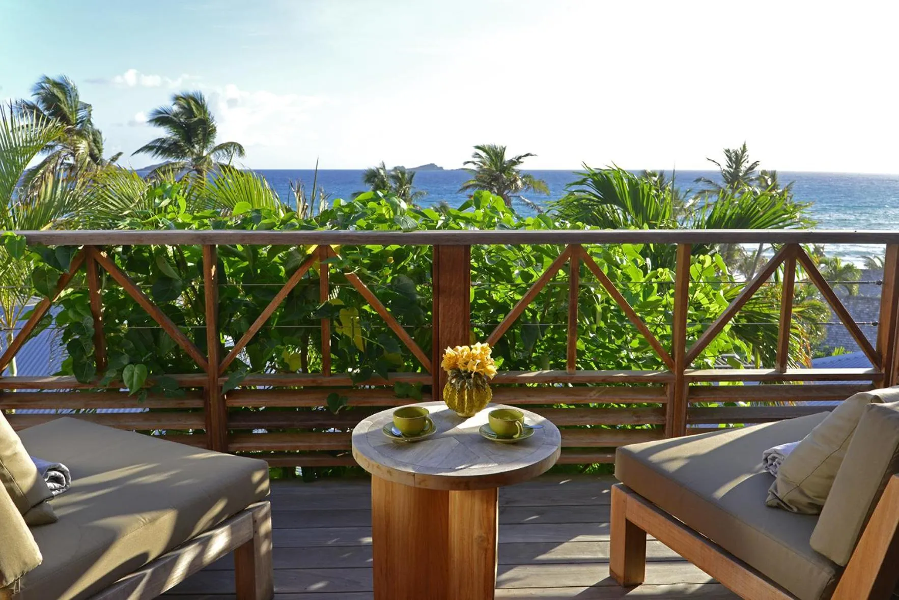 Balcony/Terrace in Hotel Manapany