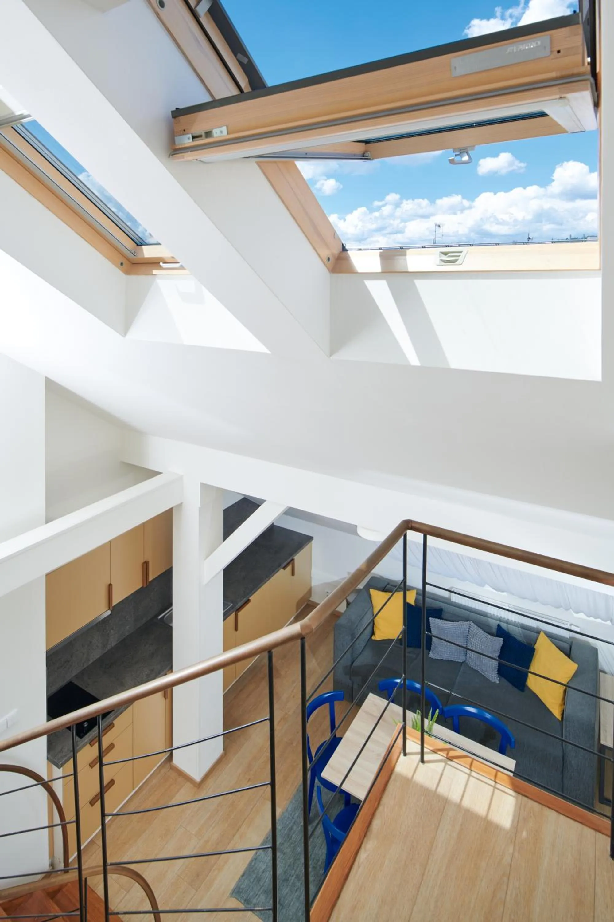 Seating area in City Nest Apartments by Adrez