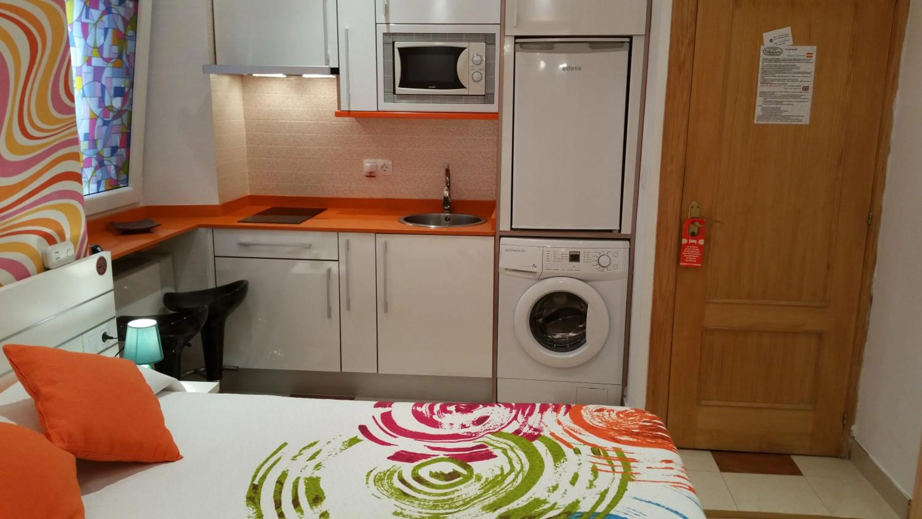 Kitchen or kitchenette in Hosteria Villa de Castro