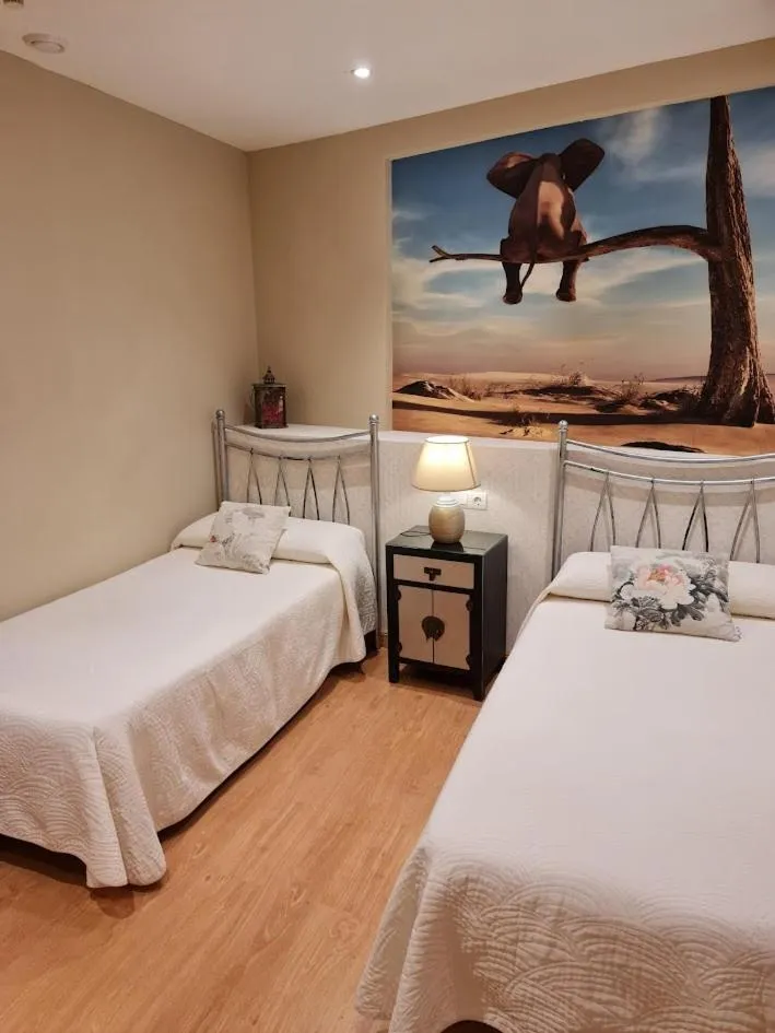 Bed in Hosteria Villa de Castro