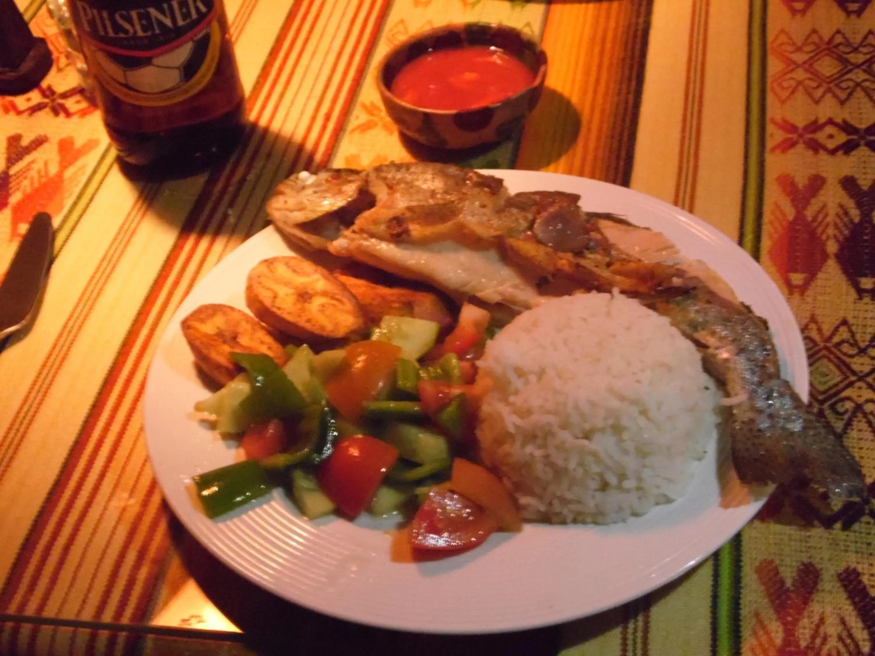 Food close-up in La Casa Amarilla