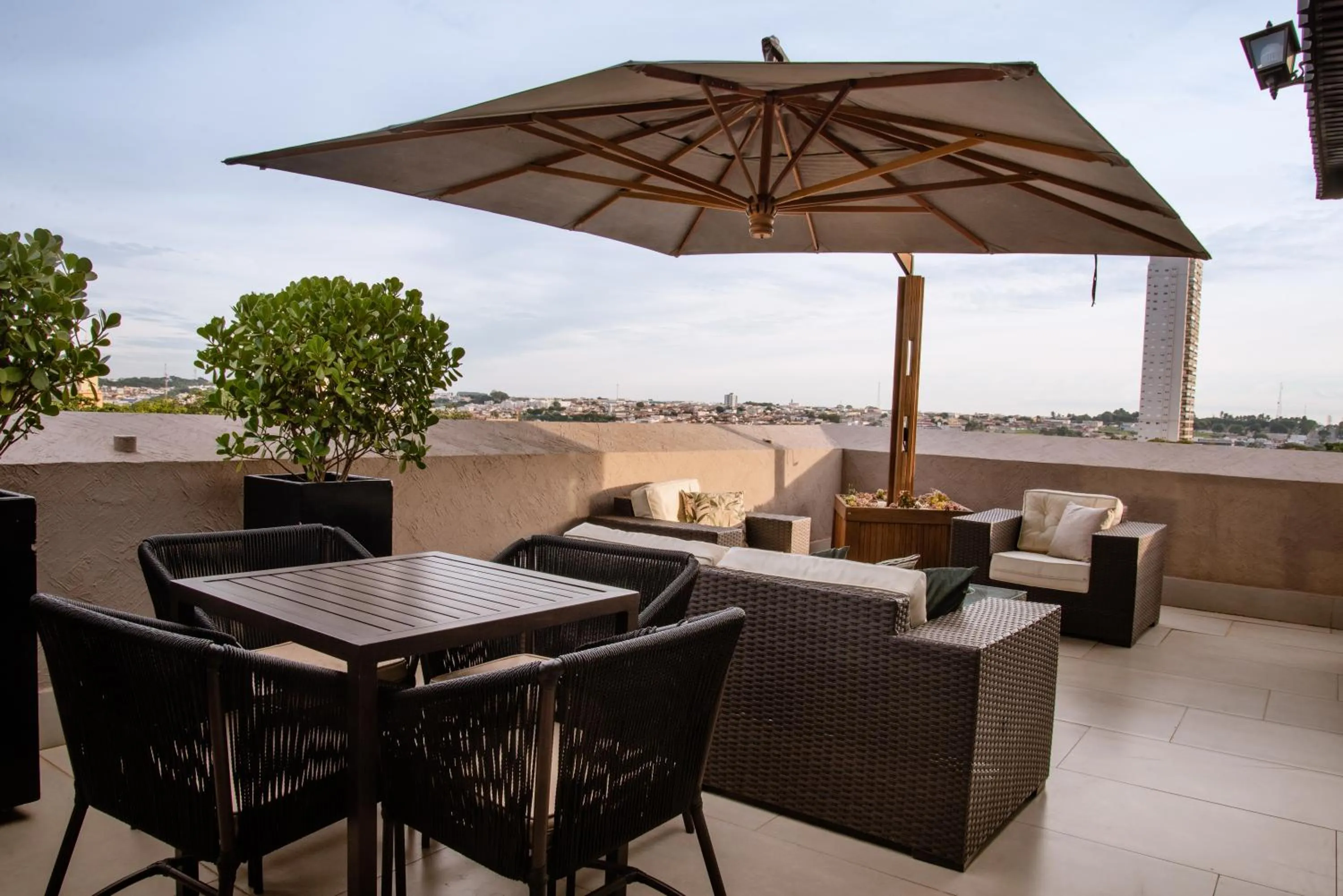 Balcony/Terrace in Imperador Palace Hotel Franca