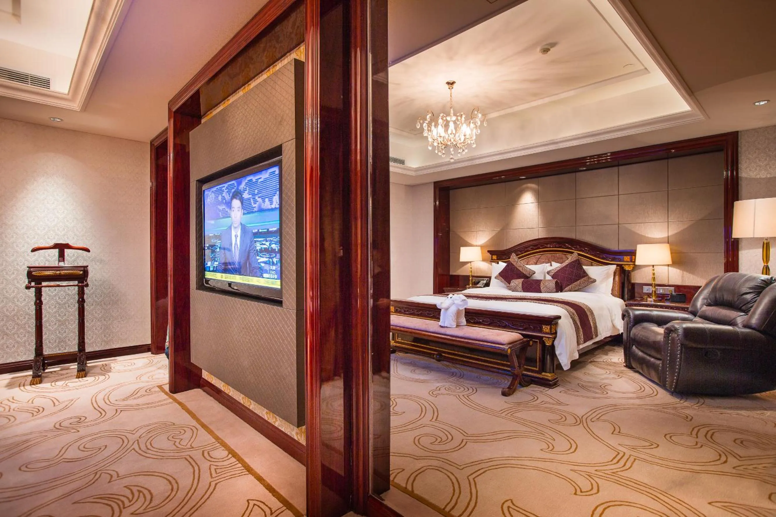 Bed in Shaoxing Tianma Grand Hotel