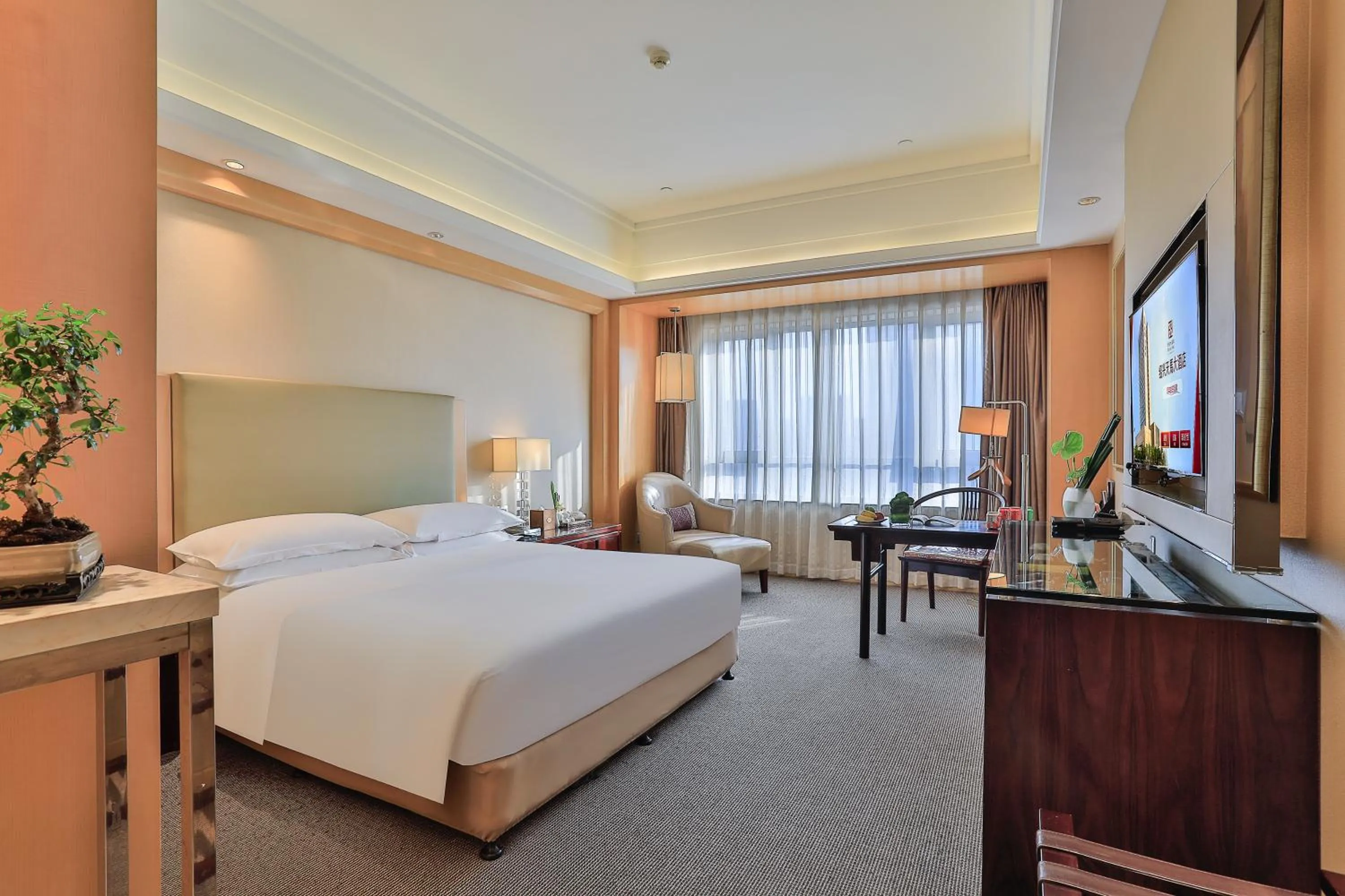 Bed in Shaoxing Tianma Grand Hotel