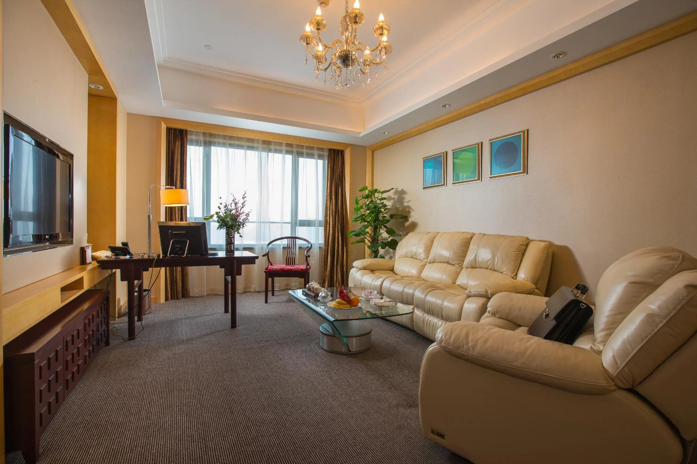 Seating area in Shaoxing Tianma Grand Hotel