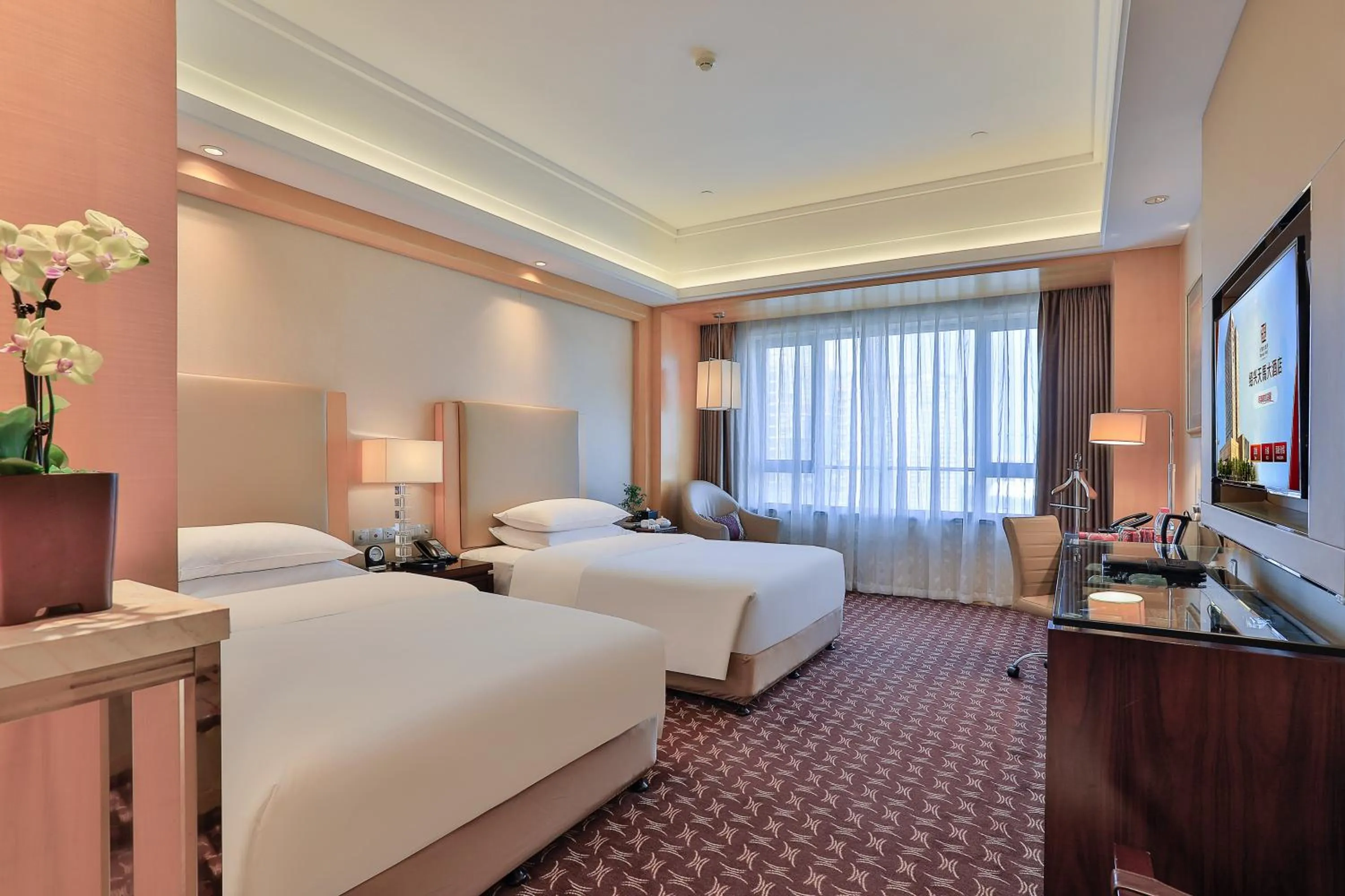 Bed in Shaoxing Tianma Grand Hotel