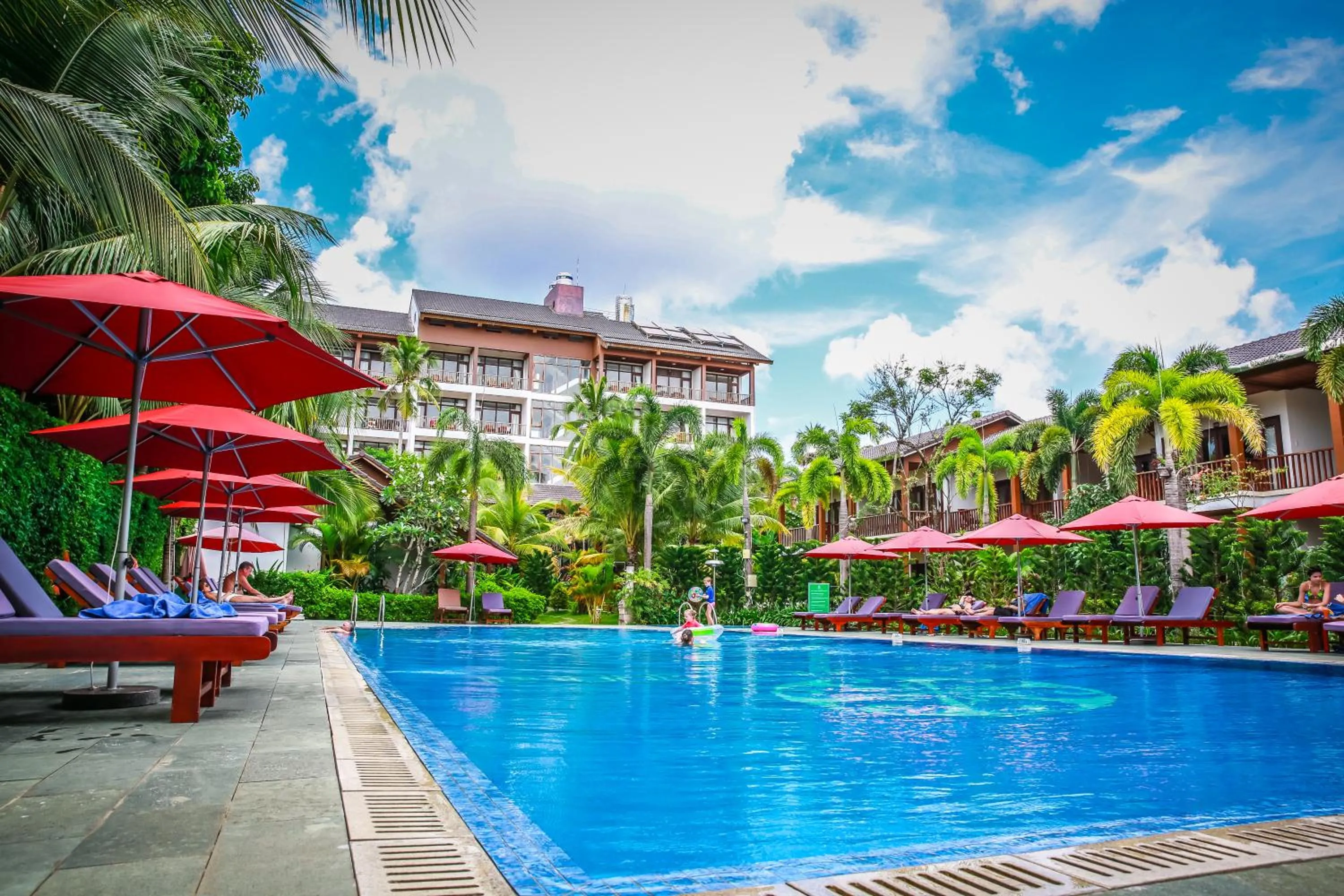 Pool view in Tropicana Resort Phu Quoc