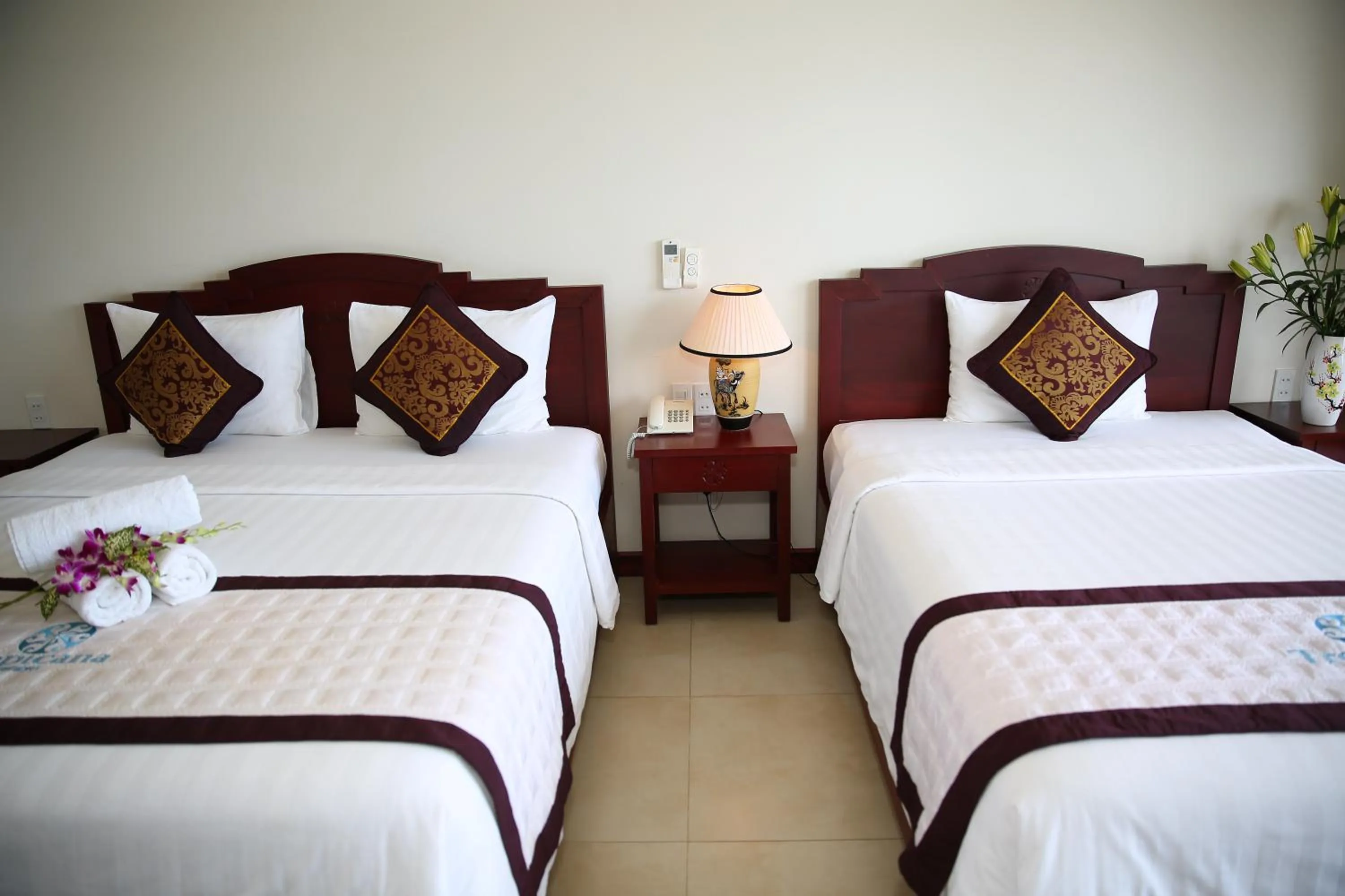 Bedroom, Bed in Tropicana Resort Phu Quoc