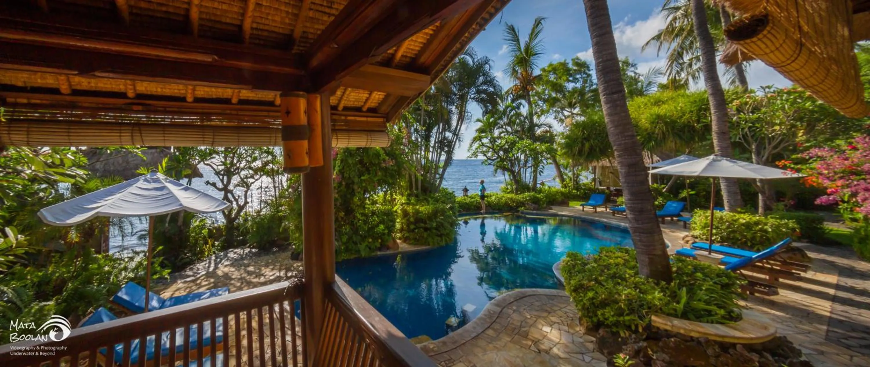 Pool view in Santai Hotel