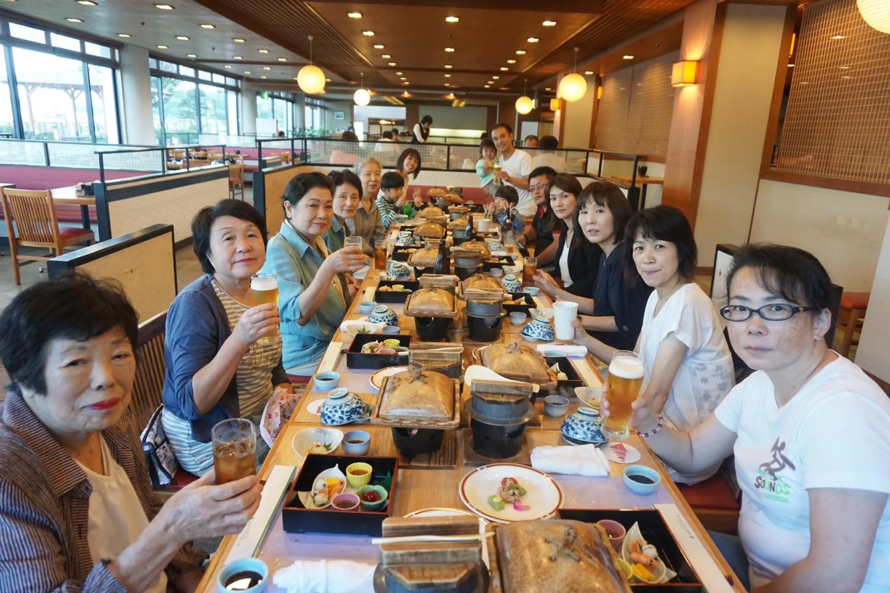 group of guests in Morizuya