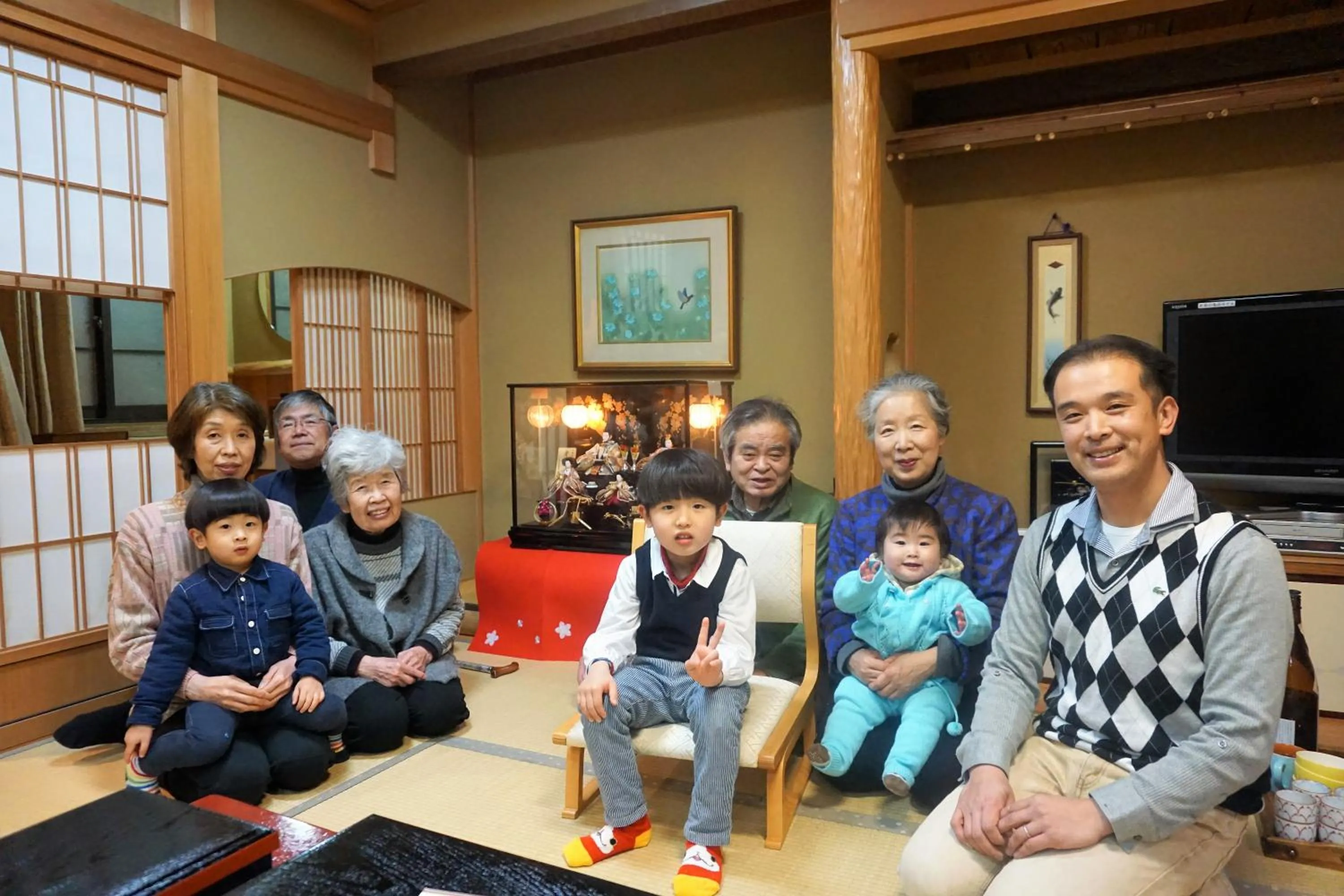 group of guests in Morizuya