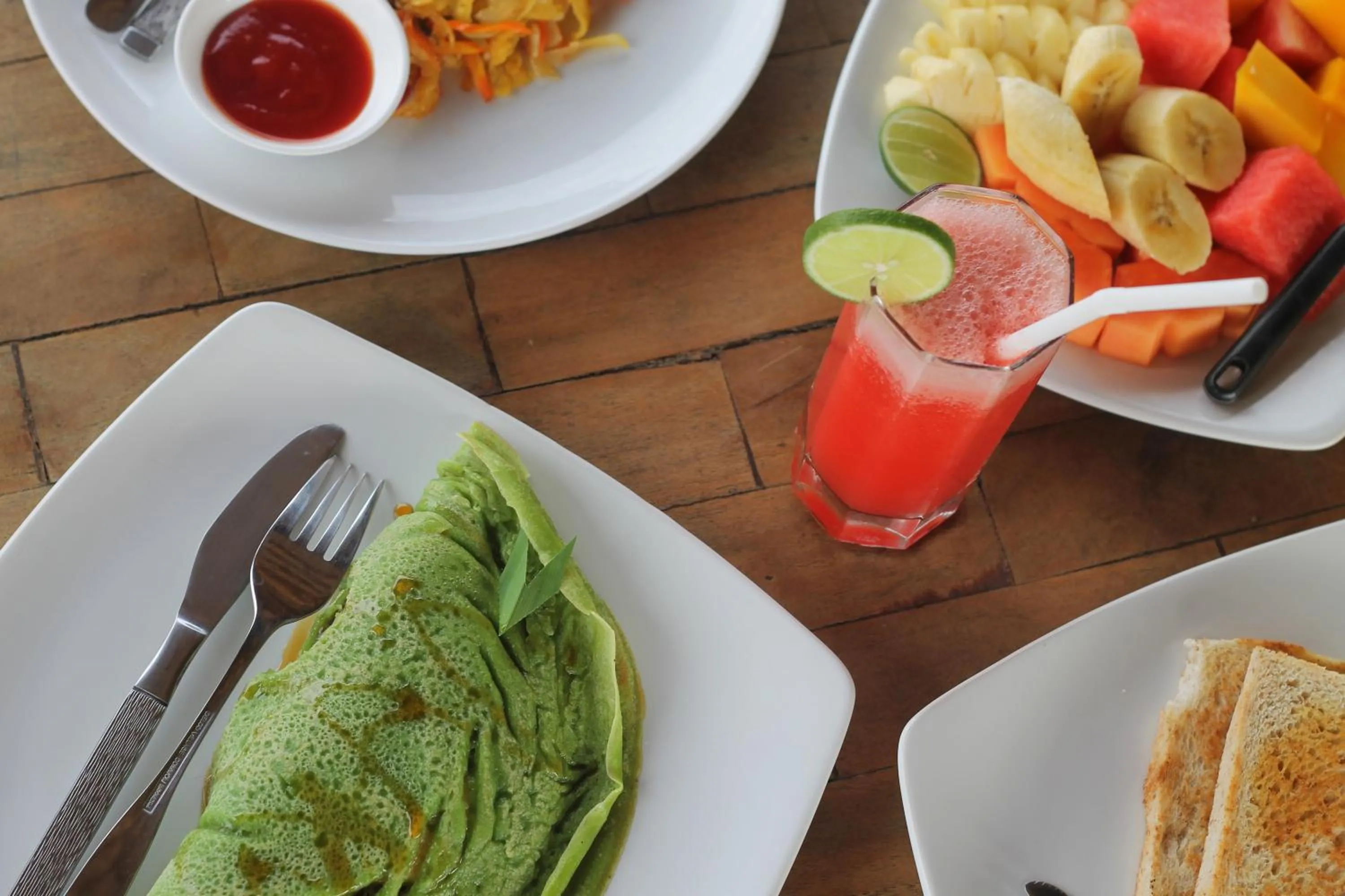 Food close-up in Hibiscus Cottages