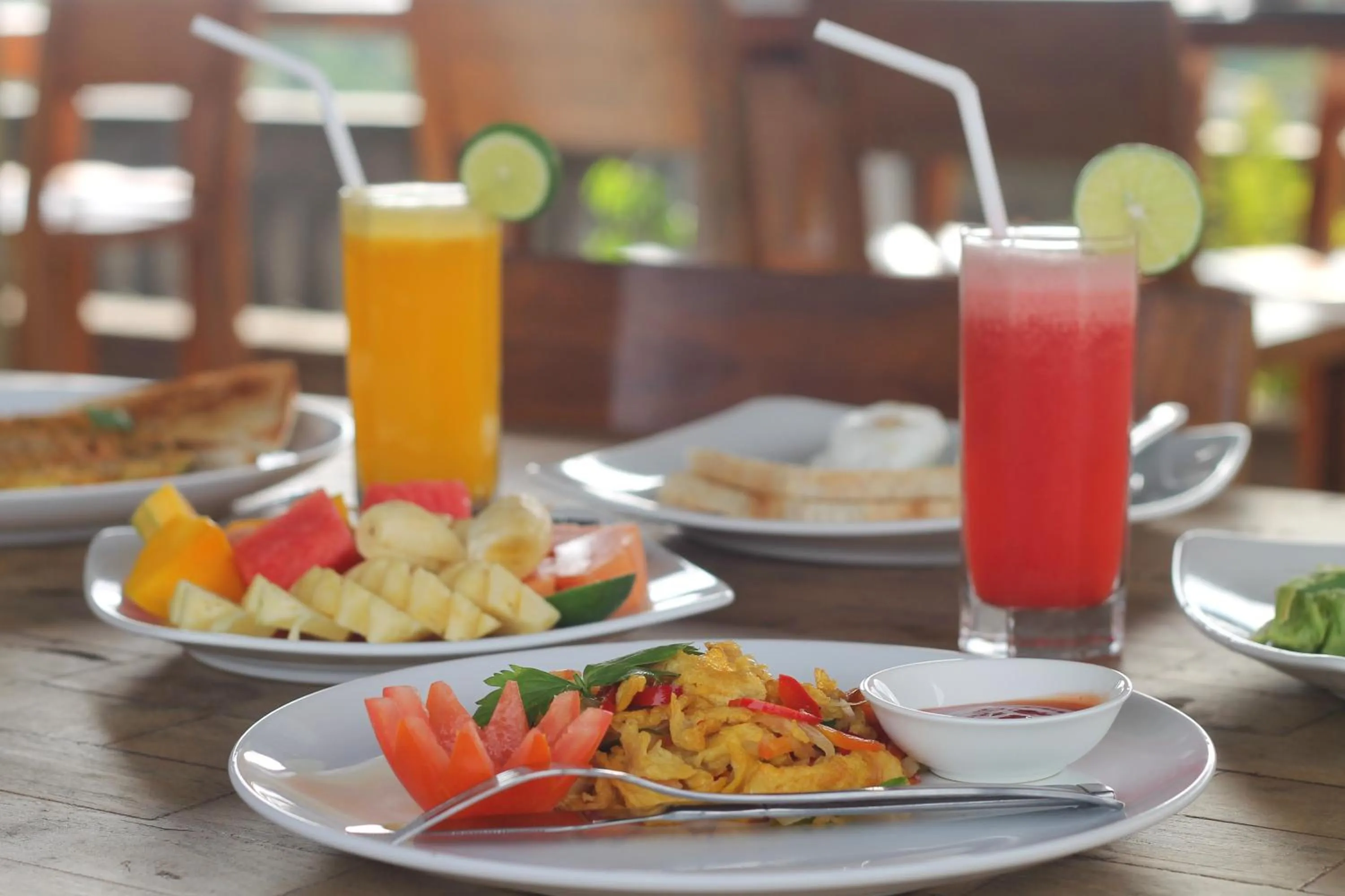 Food close-up in Hibiscus Cottages