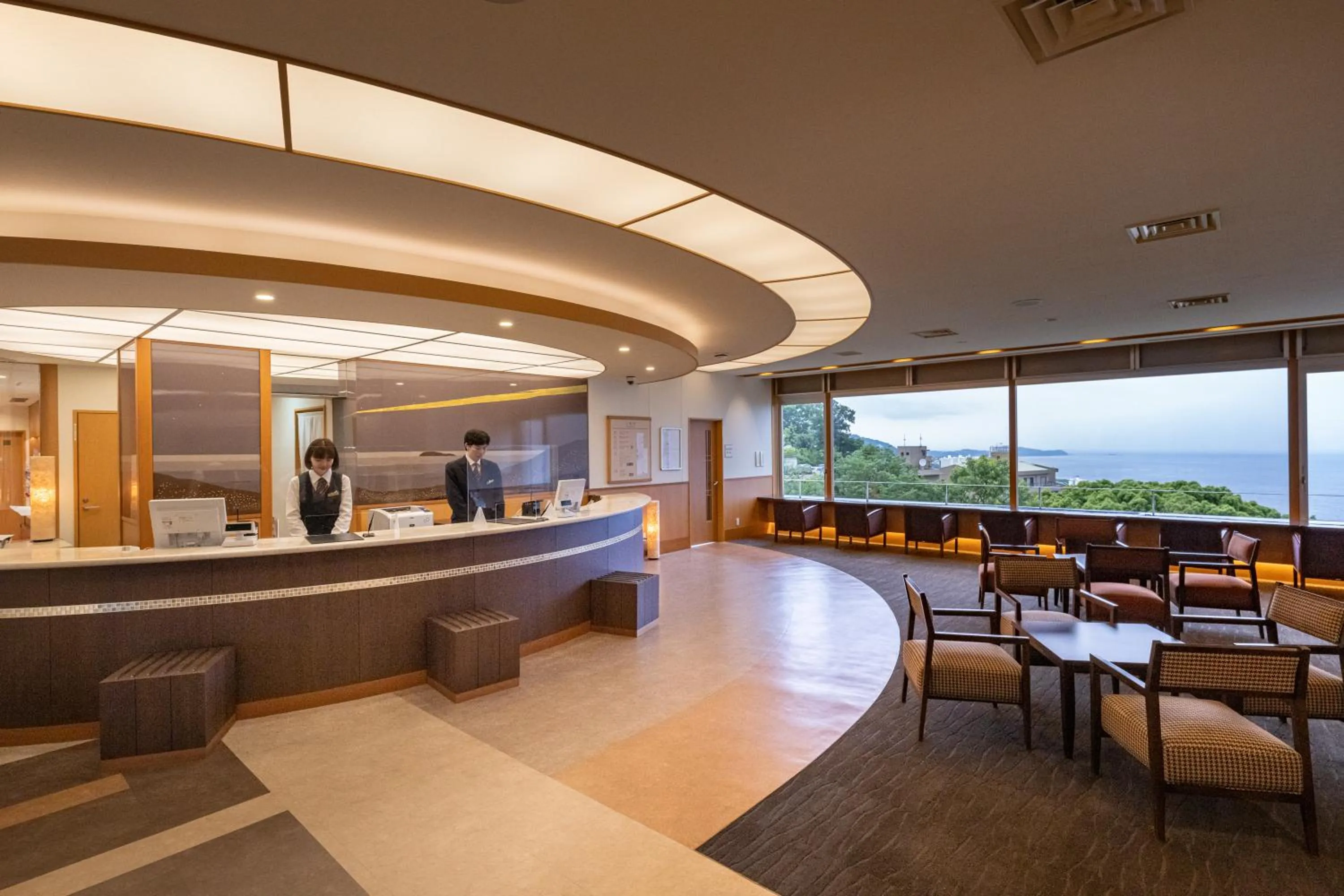 Lobby or reception in KAMENOI HOTEL Atami Annex