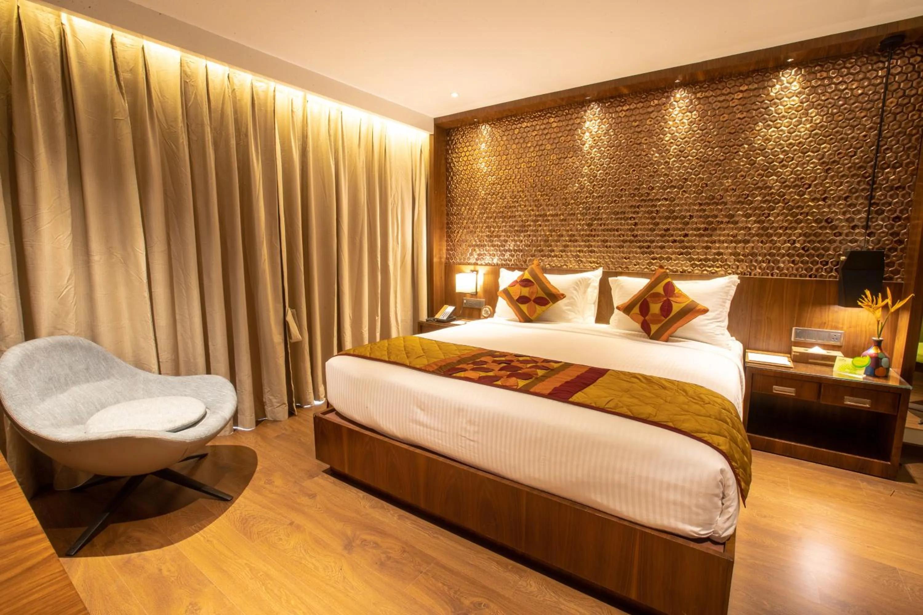 Bedroom, Bed in Hotel Span International