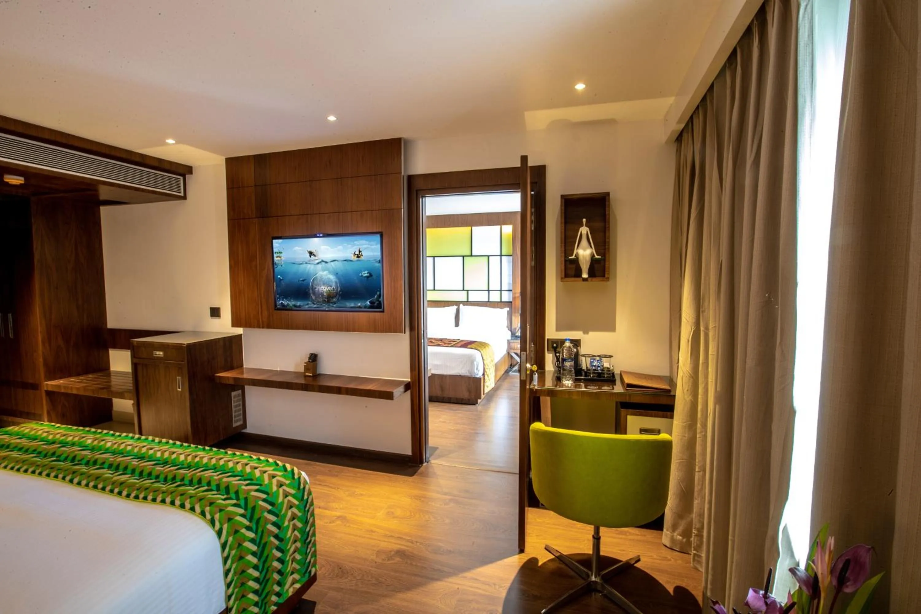 Bedroom, Bed in Hotel Span International