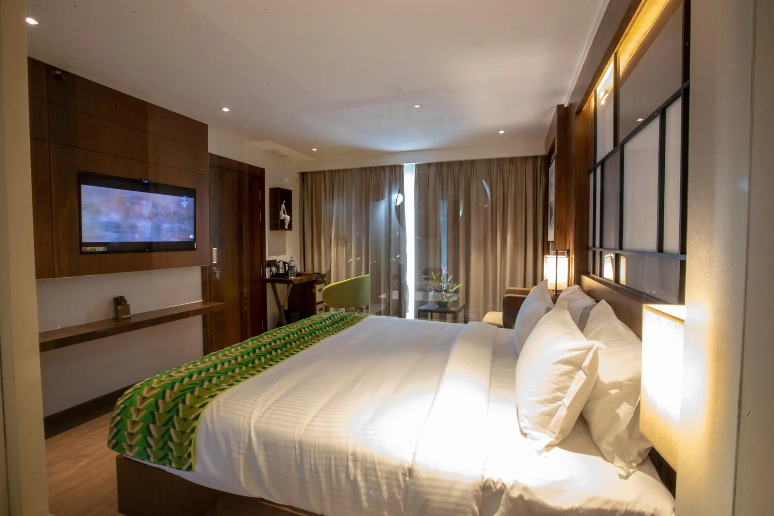 Bed in Hotel Span International