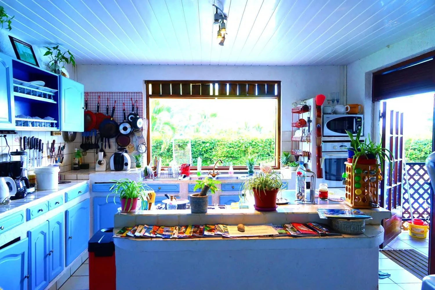Kitchen or kitchenette in Villa Vaiana EURL Vaiana Faratea