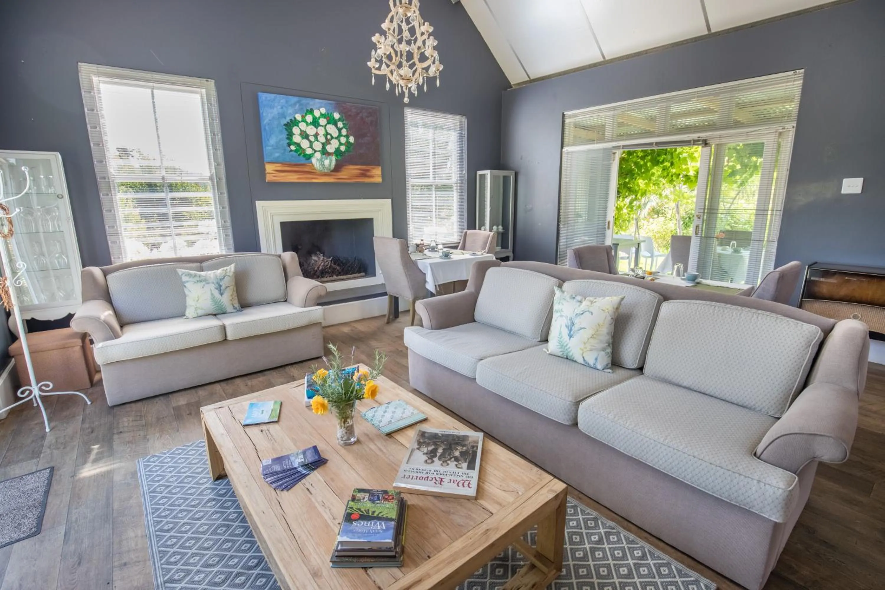 Communal lounge/ TV room in The Vineyard Country House