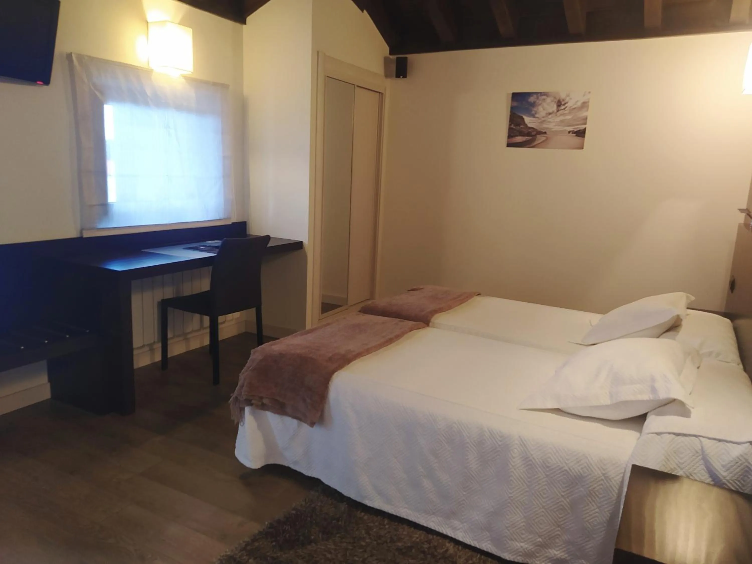 Bed in Hotel Villa Marrón